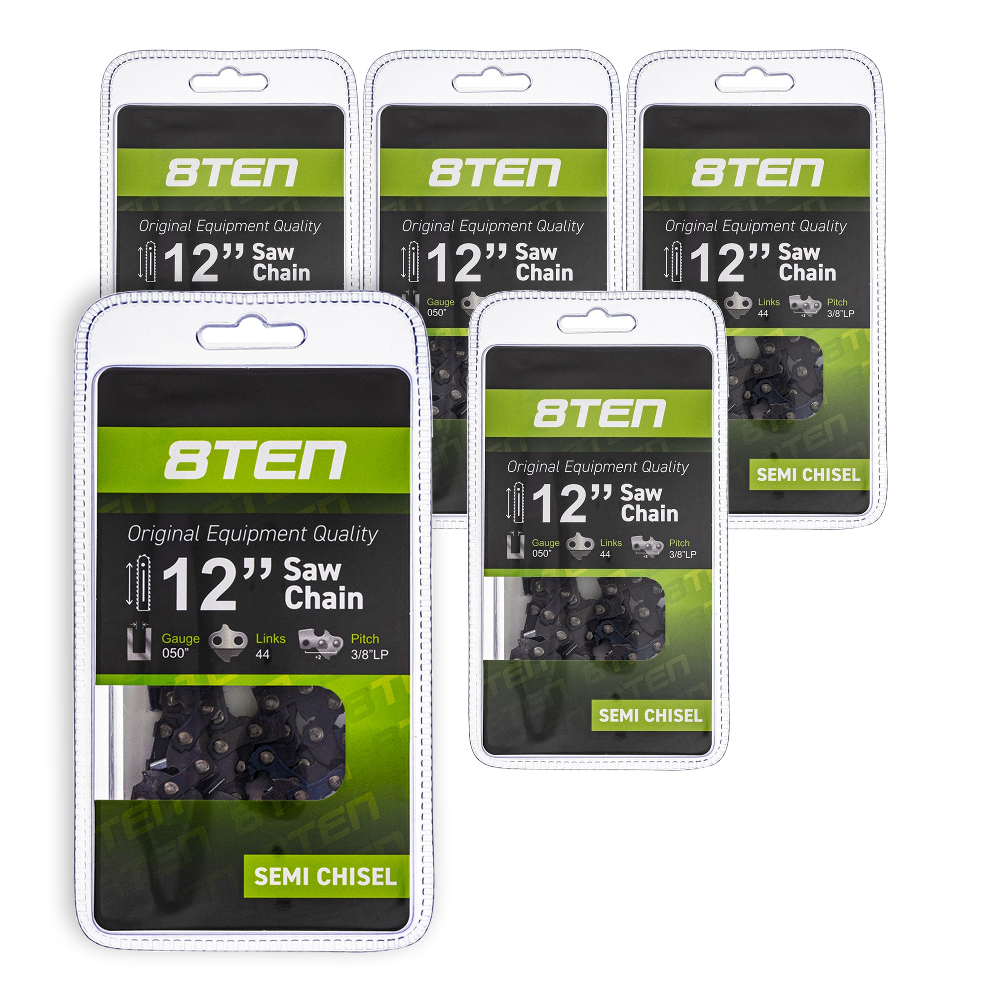 Chainsaw Chain 12 Inch .050 3/8 44DL 5-Pack for zOTHER Windsor Stens Oregon Husqvarna 8TEN 810-CCC2239H