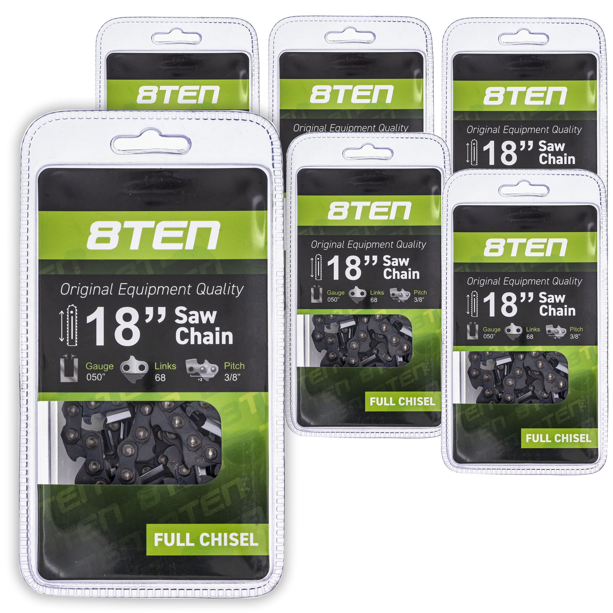 Chainsaw Chain 18 Inch .050 3/8 68DL 6-Pack for zOTHER Windsor Stens Oregon Husqvarna 8TEN 810-CCC2231H