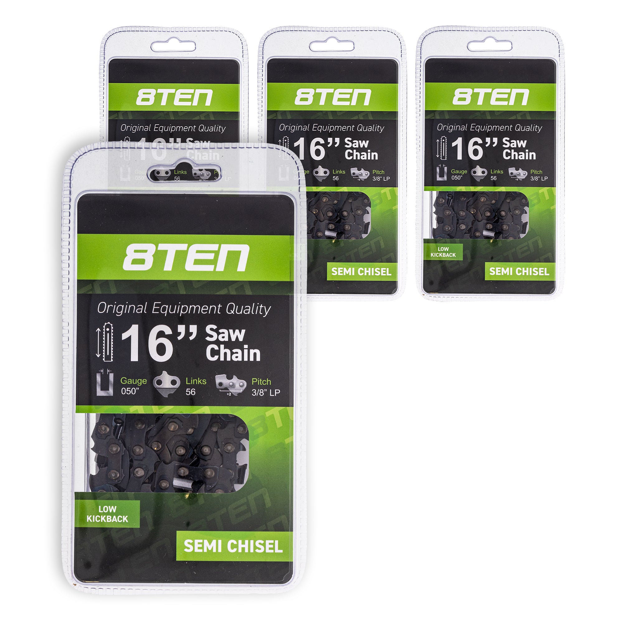 Chainsaw Chain 16 Inch .050 3/8 56DL 4-Pack for zOTHER Windsor Stens Oregon Ref. Oregon 8TEN 810-CCC2242H