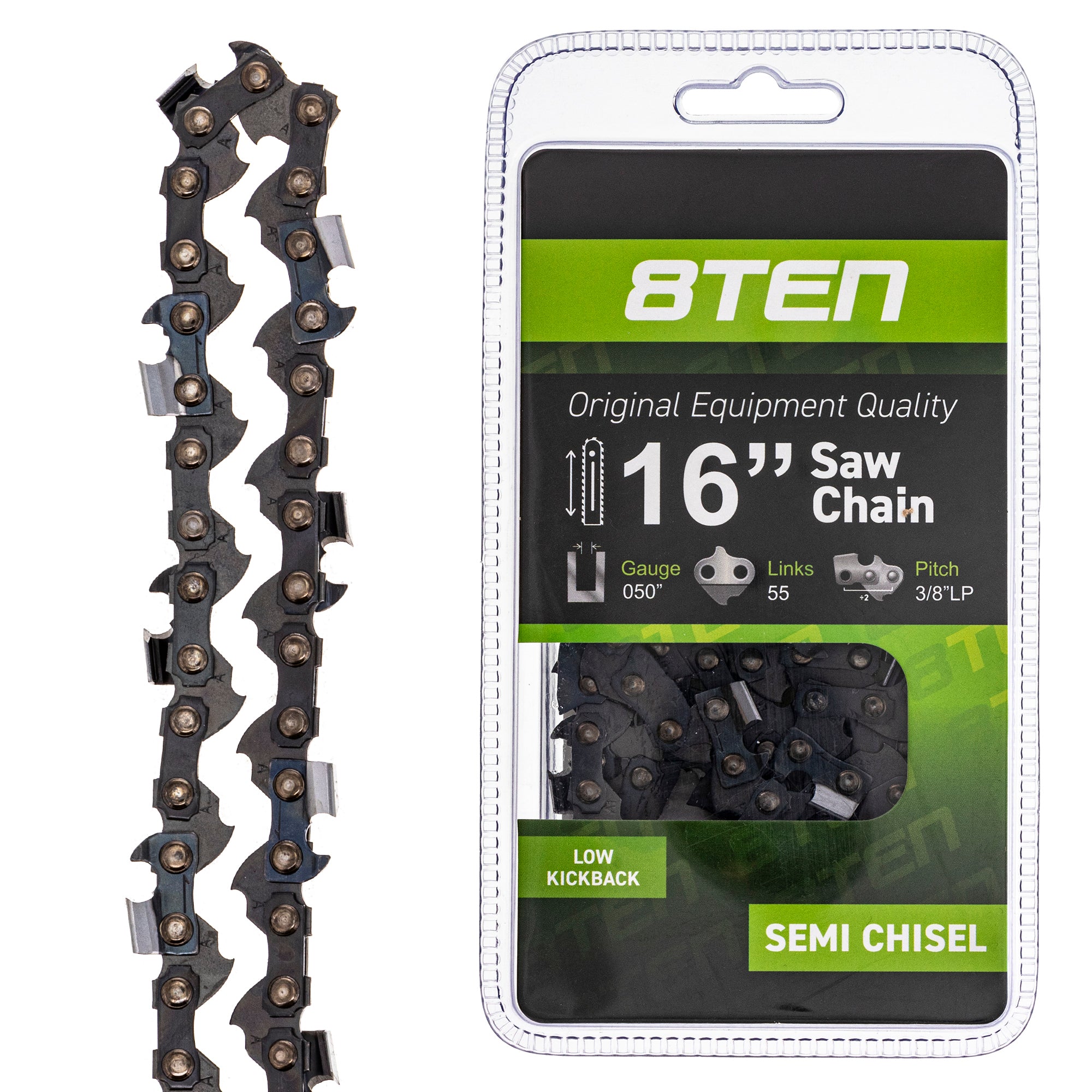 8TEN MK1002920 Guide Bar & Chain for zOTHER Windsor Stens Silver