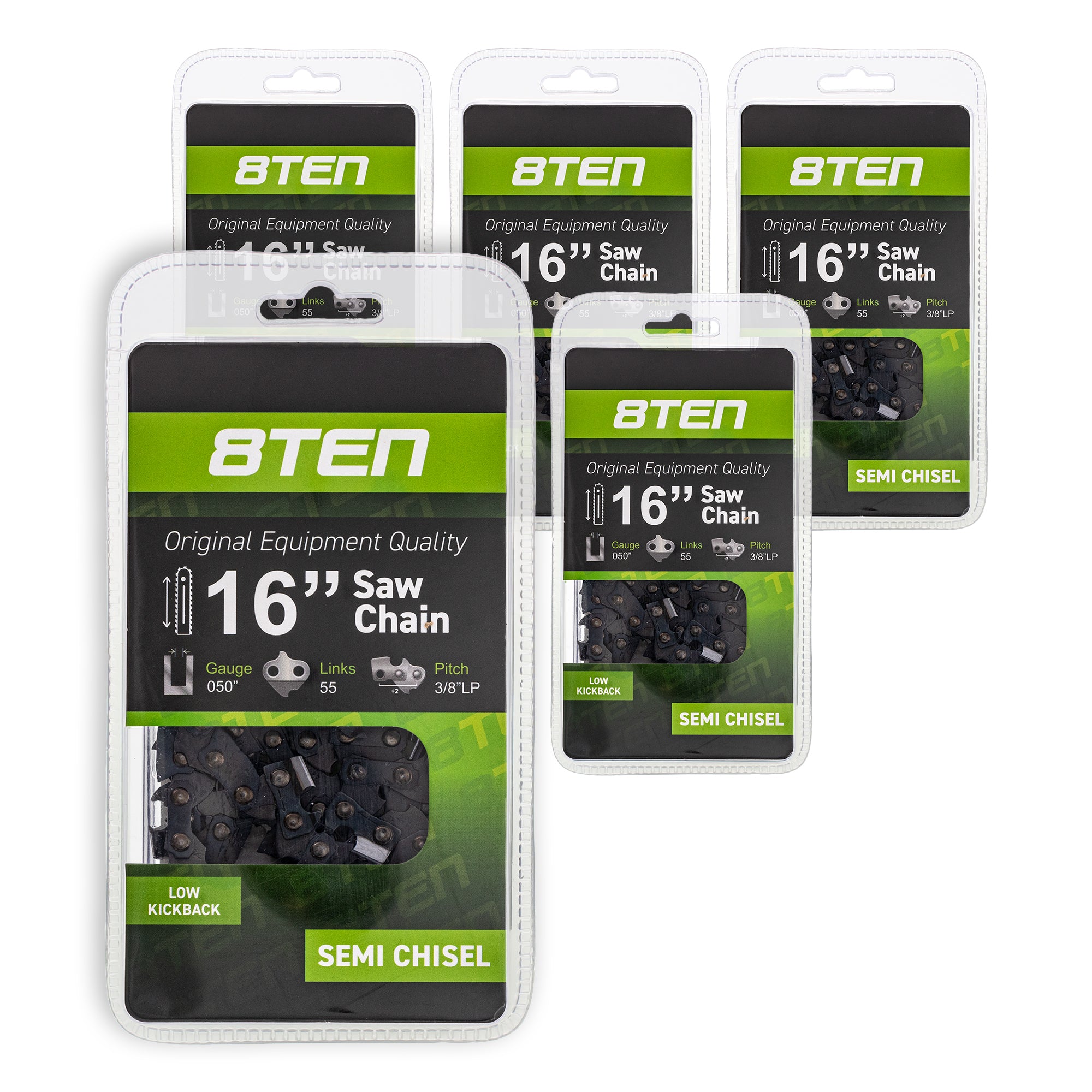 Chainsaw Chain 16 Inch .050 .375 55DL 5-Pack for zOTHER Windsor Stens Oregon Carlton MSE 8TEN 810-CCC2245H