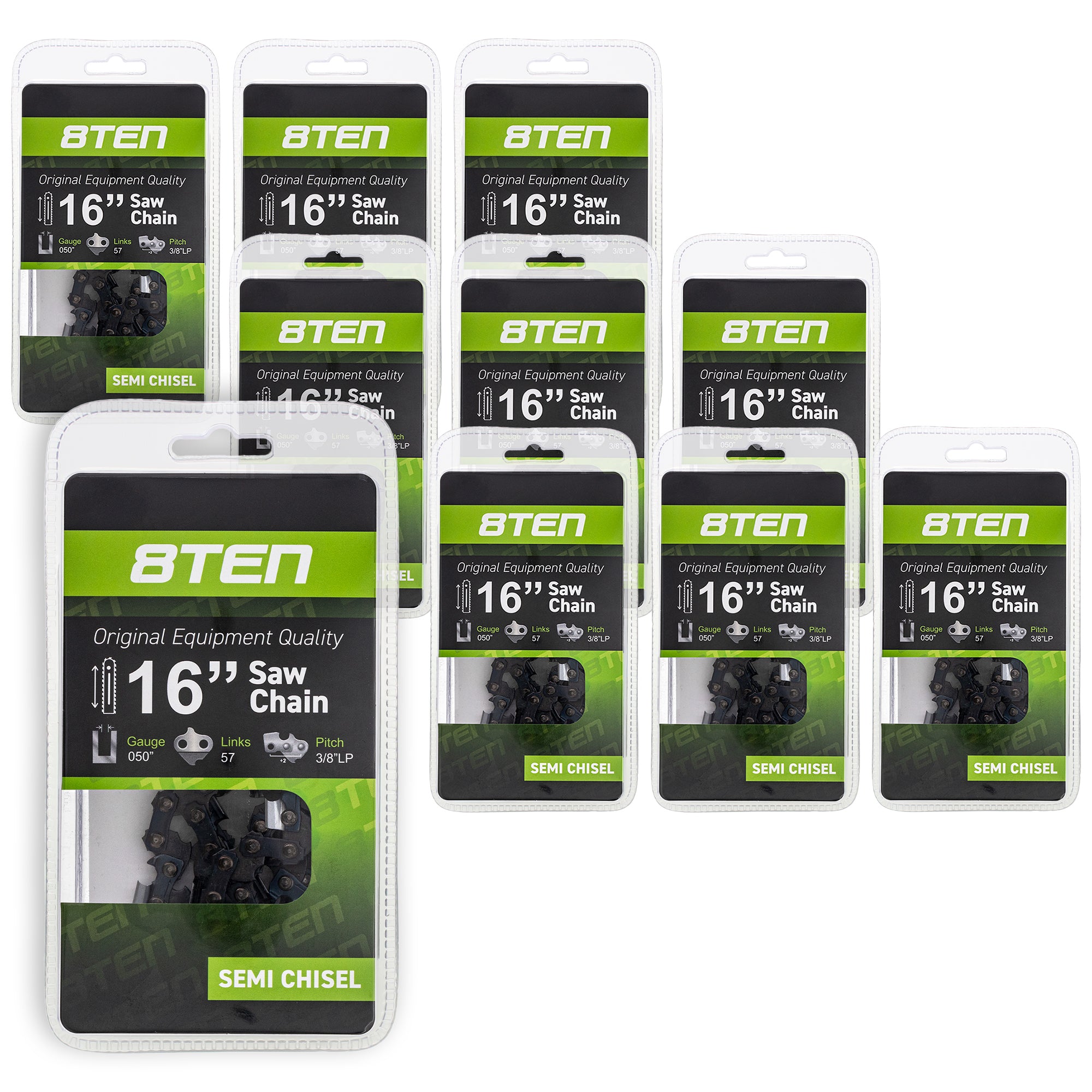 Chainsaw Chain 16 Inch .050 3/8 57DL 10-Pack for zOTHER Windsor Stens Oregon GB Carlton 8TEN 810-CCC2246H