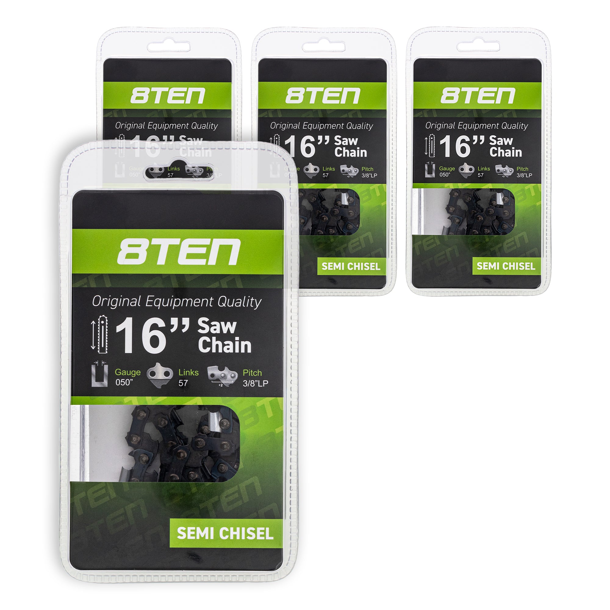 Chainsaw Chain 16 Inch .050 3/8 57DL 4-Pack for zOTHER Windsor Stens Oregon GB Carlton 8TEN 810-CCC2246H