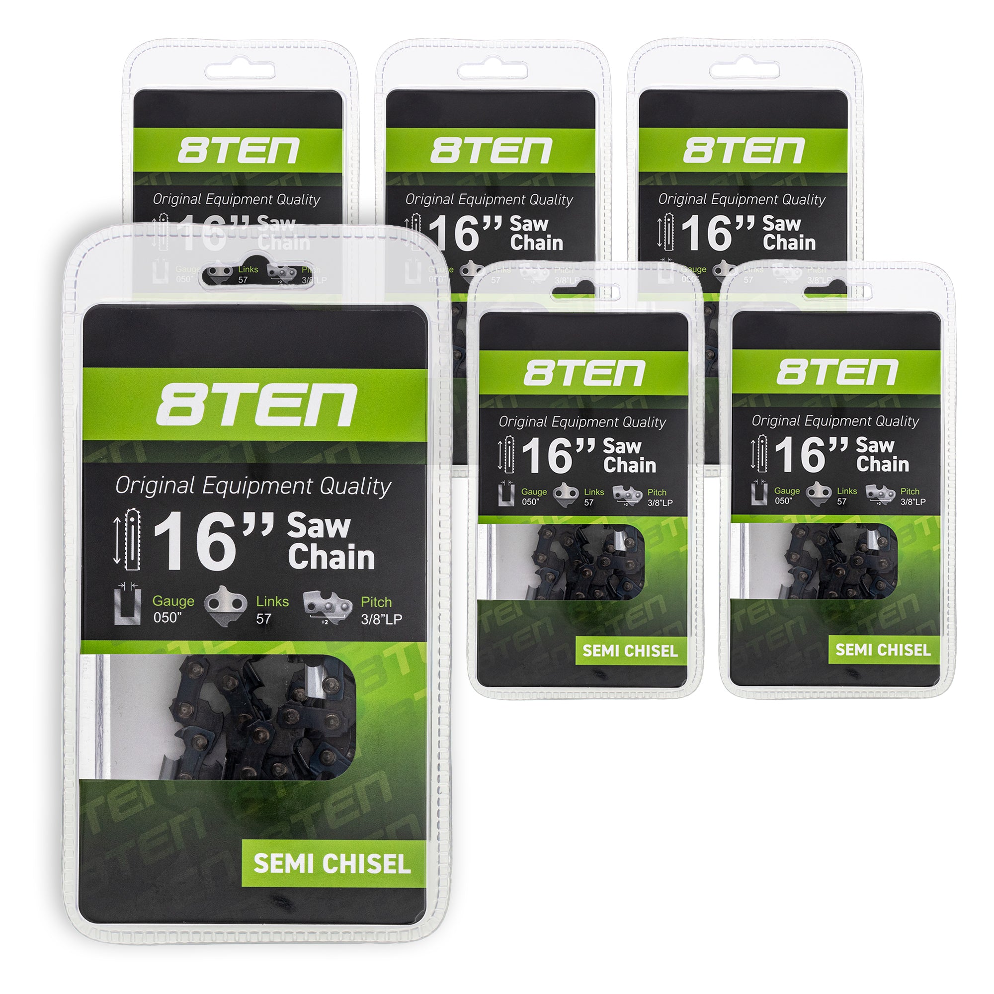 Chainsaw Chain 16 Inch .050 3/8 57DL 6-Pack for zOTHER Windsor Stens Oregon GB Carlton 8TEN 810-CCC2246H
