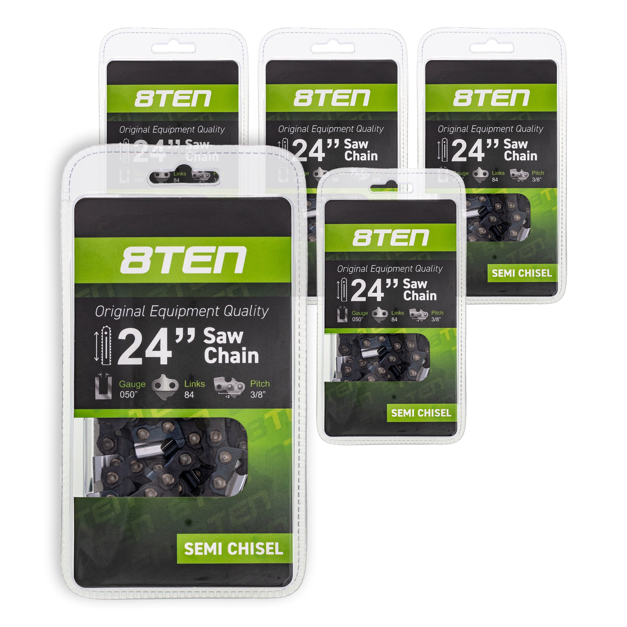 Chainsaw Chain 24 Inch .050 3/8 84DL 5-Pack for zOTHER Windsor Stens Oregon GB Carlton MSE 8TEN 810-CCC2252H
