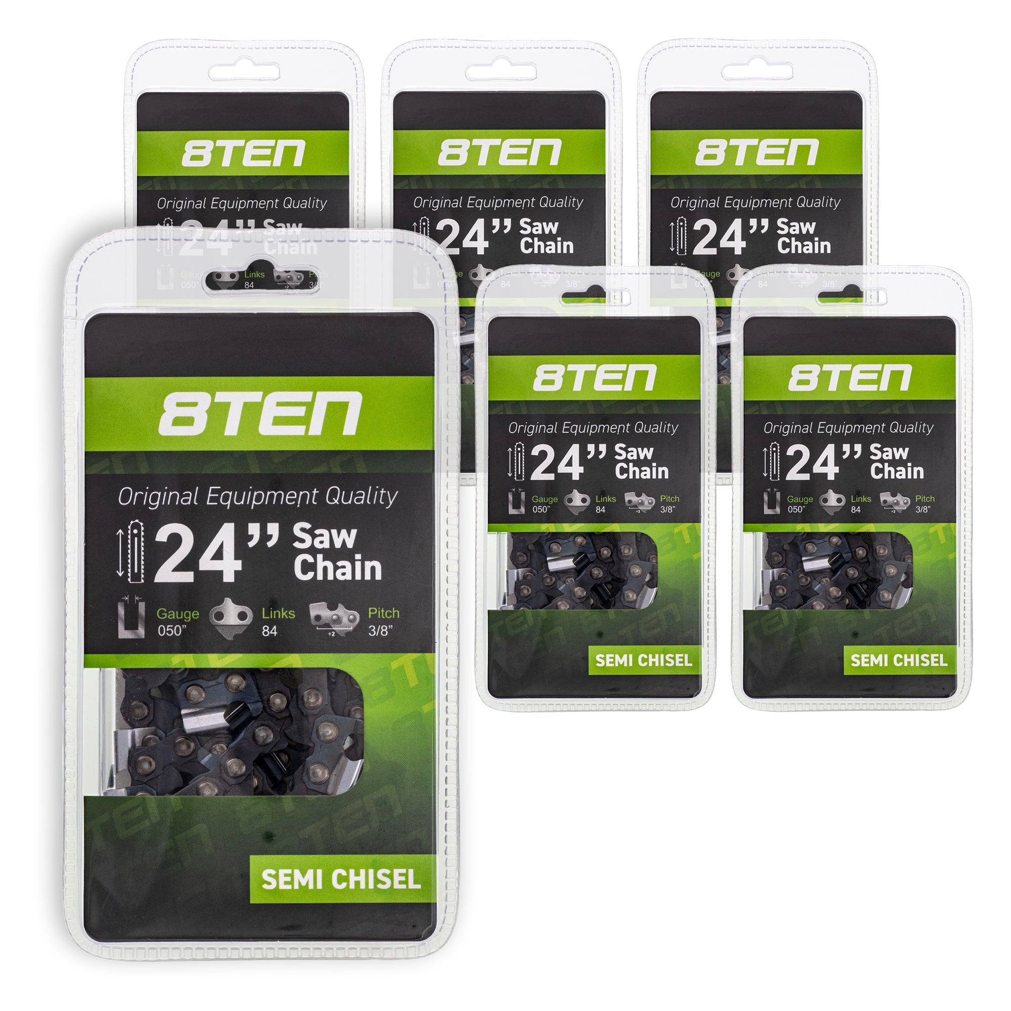 Chainsaw Chain 24 Inch .050 3/8 84DL 6-Pack for zOTHER Windsor Stens Oregon GB Carlton MSE 8TEN 810-CCC2252H