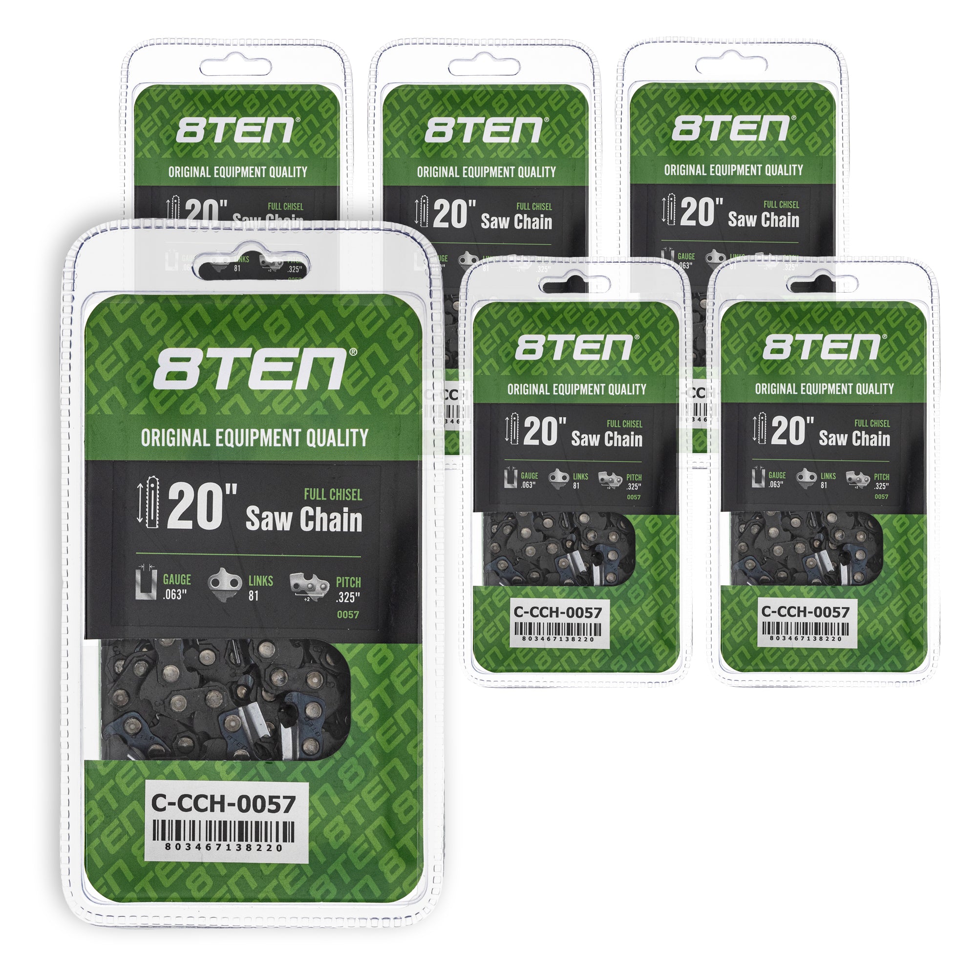 Chainsaw Chain 20 Inch .063 .325 81DL 6-Pack for zOTHER Stens Oregon 40 36 8TEN 810-CCC2279H