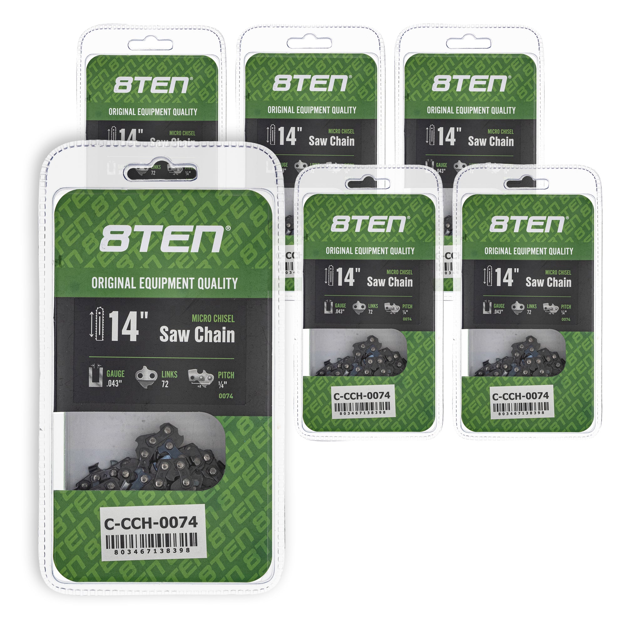 Chainsaw Chain 14 Inch .043 1/4 72DL 6-Pack for zOTHER MSA 14 8TEN 810-CCC2296H