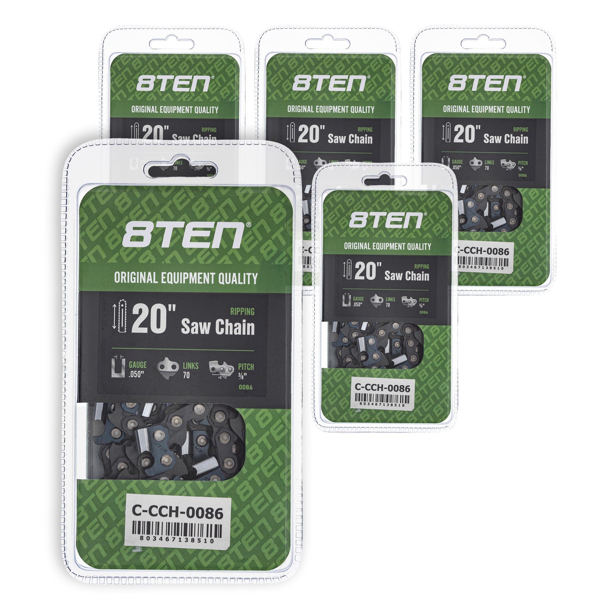Chainsaw Chain 20 Inch .050 3/8 70DL 5-Pack for zOTHER Stens Ref No Oregon Ref. Oregon 8TEN 810-CCC2208H
