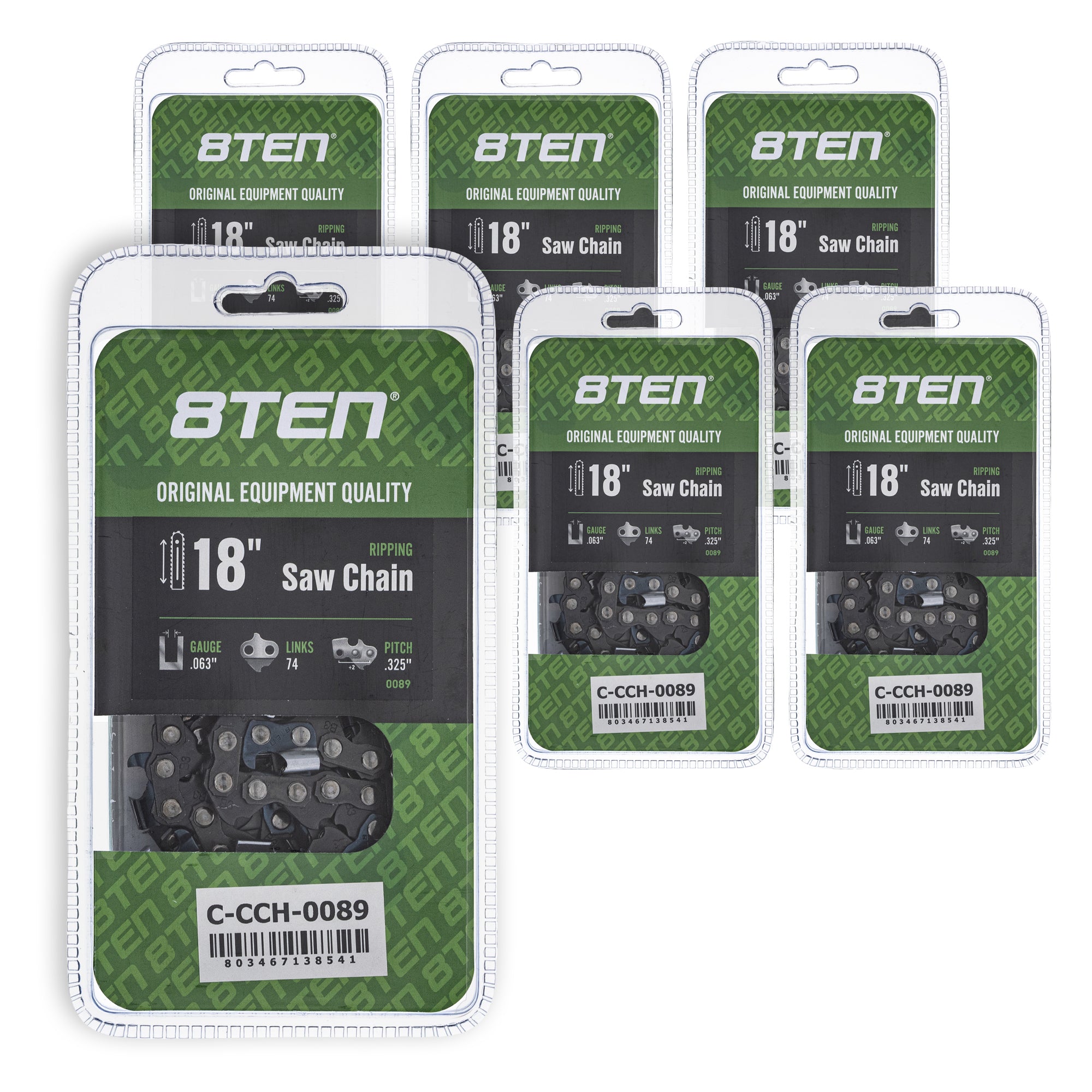 Chainsaw Chain 18 Inch .063 .325 74DL 6-Pack for zOTHER Stens Oregon MS 634 30 040 8TEN 810-CCC2201H