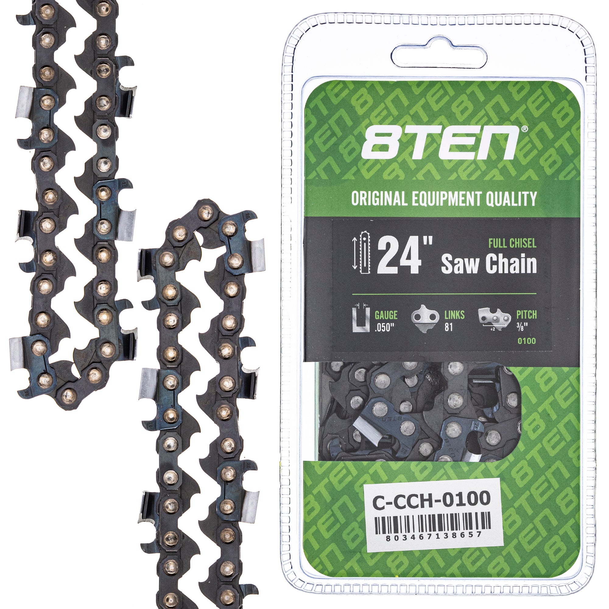 Chainsaw Chain 24 Inch .050 3/8 81DL for zOTHER Oregon Echo Shindaiwa Bear Cat XL V 8TEN 810-CCC2322H