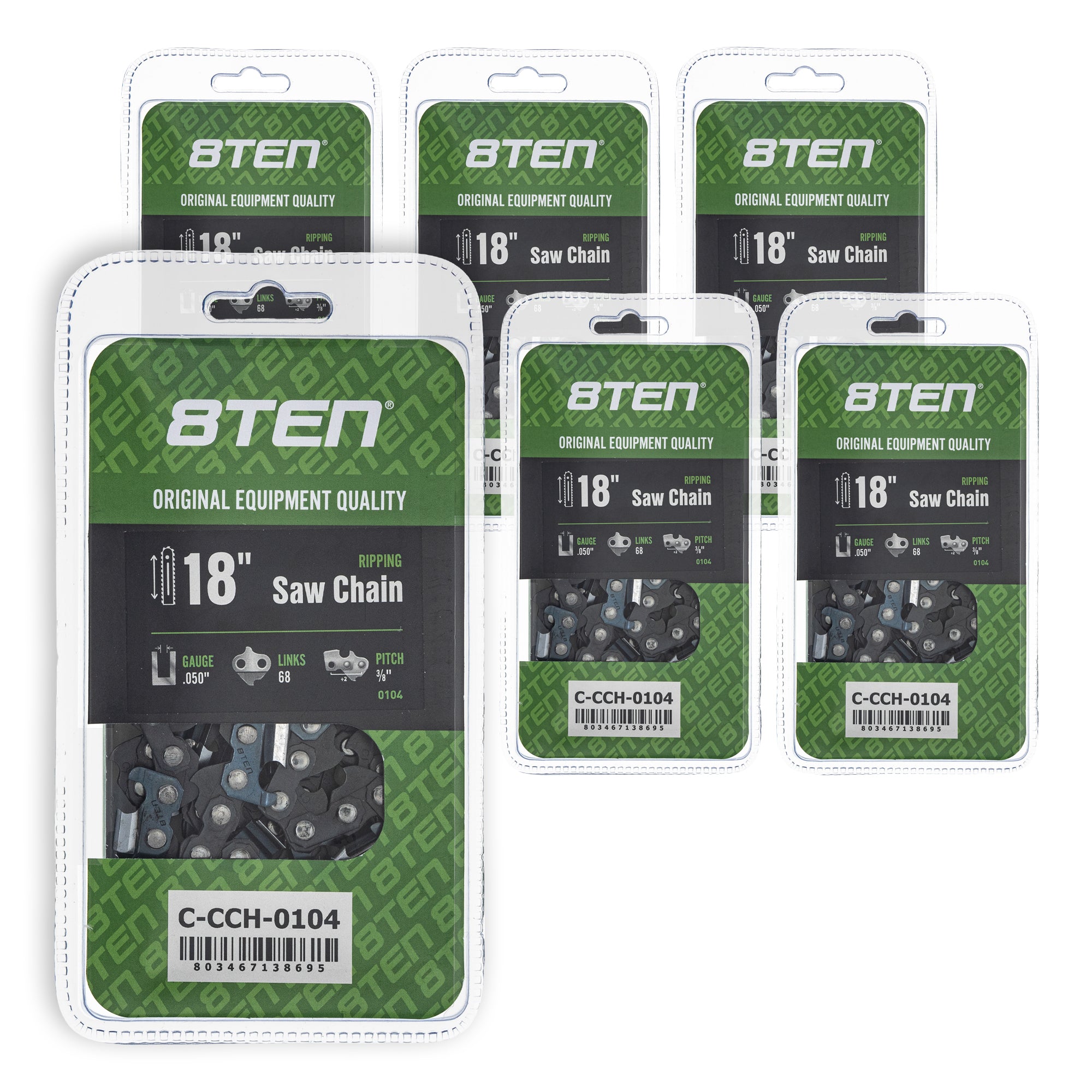 Chainsaw Chain 18 Inch .050 3/8 68DL 6-Pack for zOTHER Stens Ref No Oregon Husqvarna 8TEN 810-CCC2326H