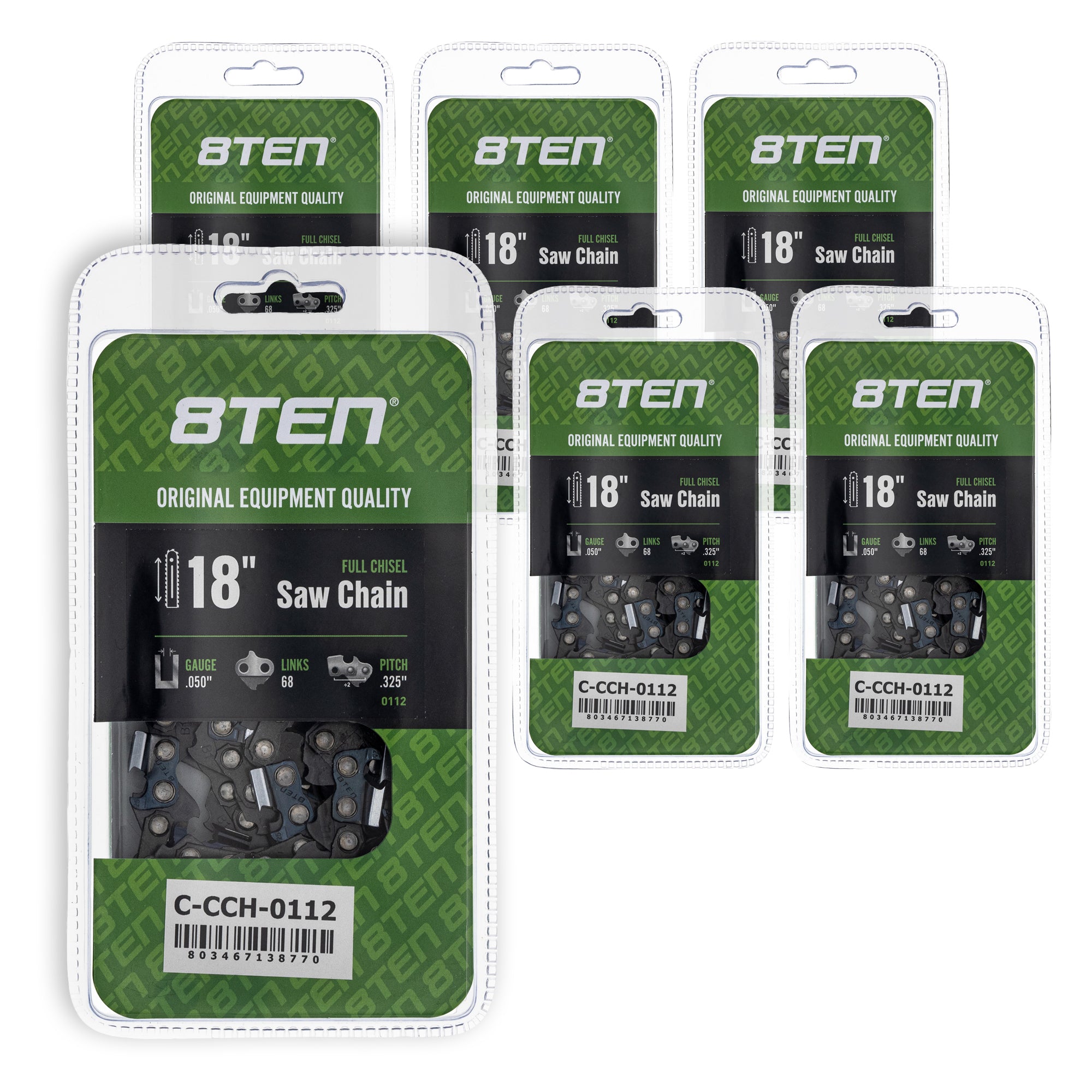 Chainsaw Chain 18 Inch .050 .325 68DL 6-Pack for zOTHER Oregon MS 25 070 025 8TEN 810-CCC2334H