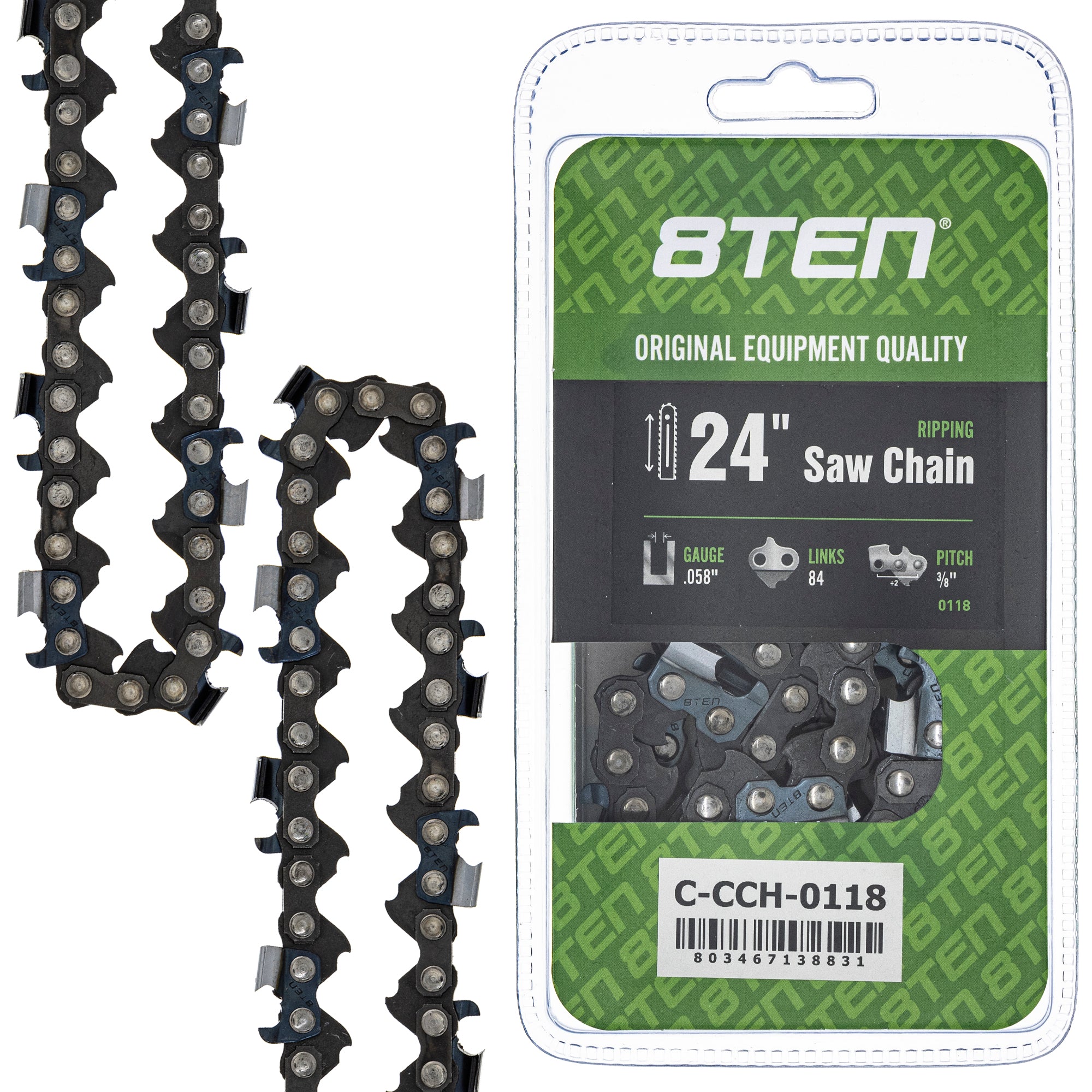 Chainsaw Chain 24 Inch .058 3/8 84DL for zOTHER Oregon Husqvarna Poulan Craftsman AYP 8TEN 810-CCC2330H