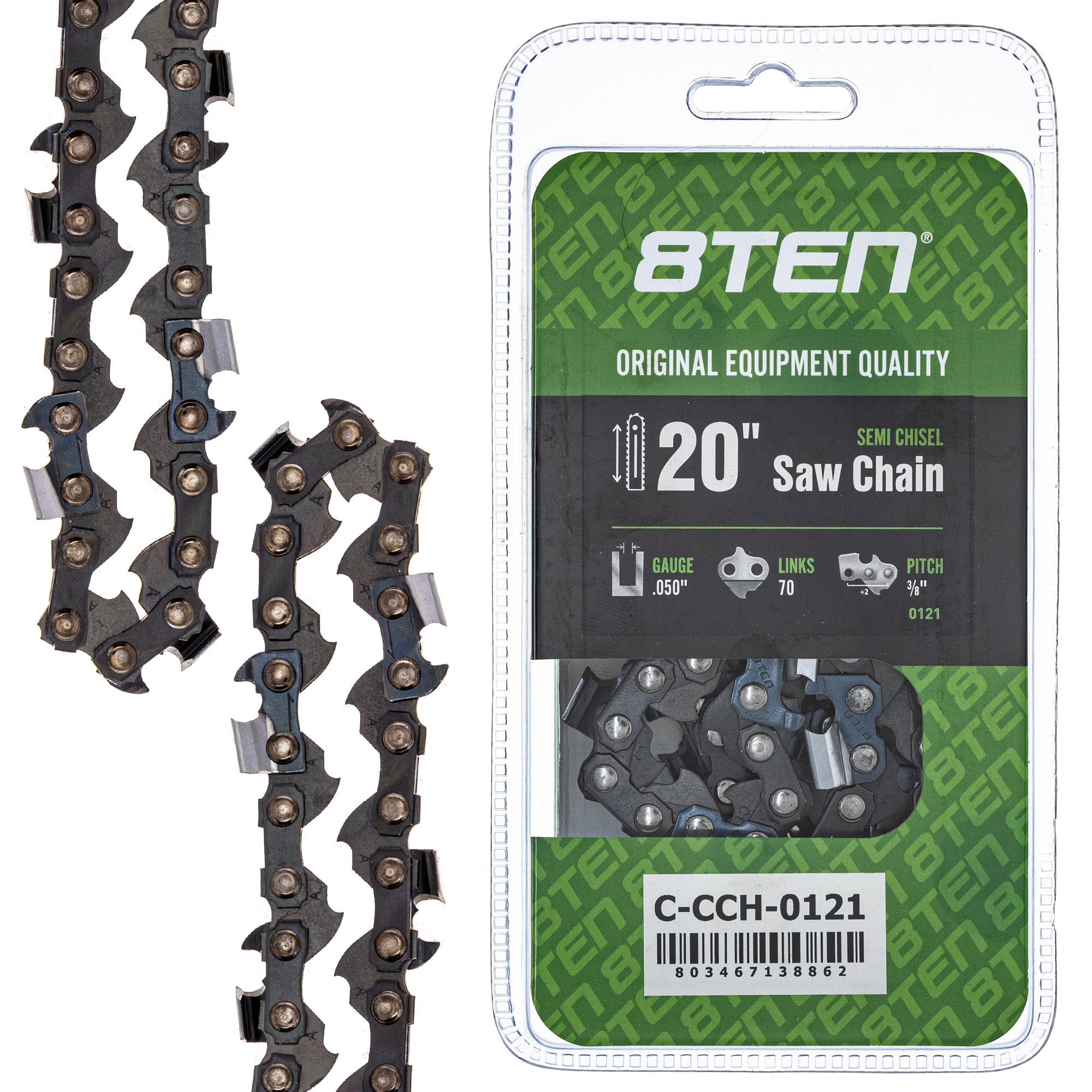 Chainsaw Chain 20 Inch .050 3/8 70DL for zOTHER Stens Ref No Oregon Ref. Oregon Echo 8TEN 810-CCC2343H