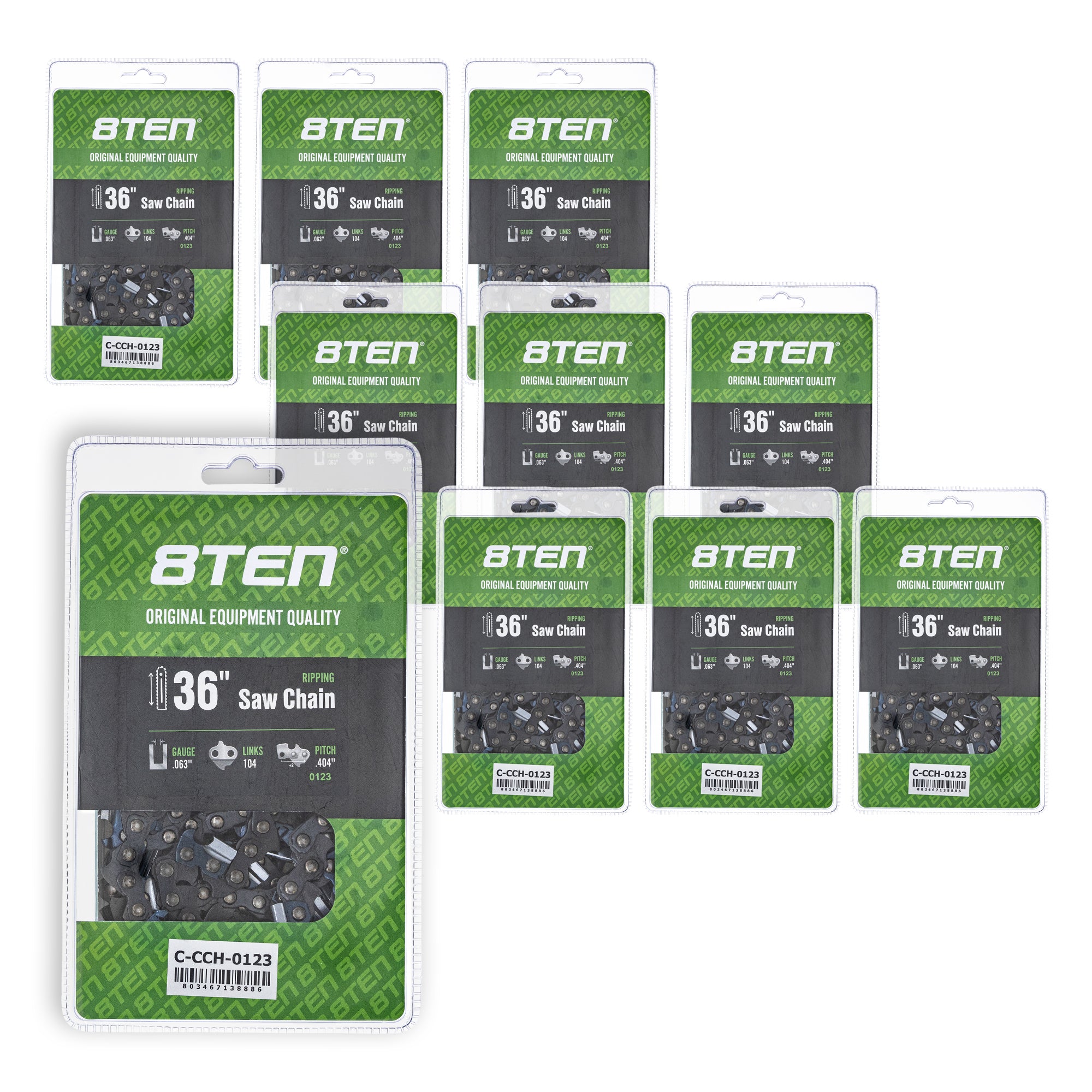 Chainsaw Chain 36 Inch .063 .404 104DL 10-Pack for zOTHER MS 090 088 084 8TEN 810-CCC2345H