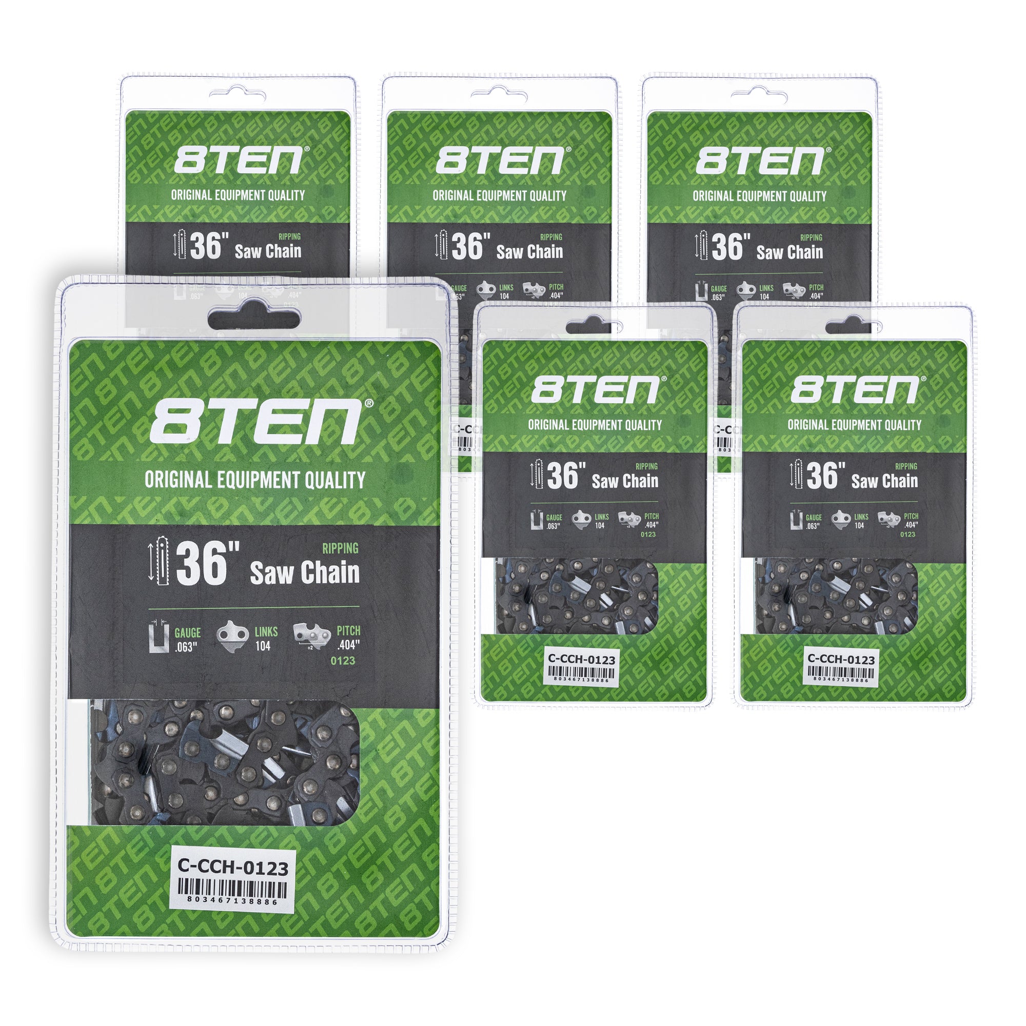 Chainsaw Chain 36 Inch .063 .404 104DL 6-Pack for zOTHER MS 090 088 084 8TEN 810-CCC2345H