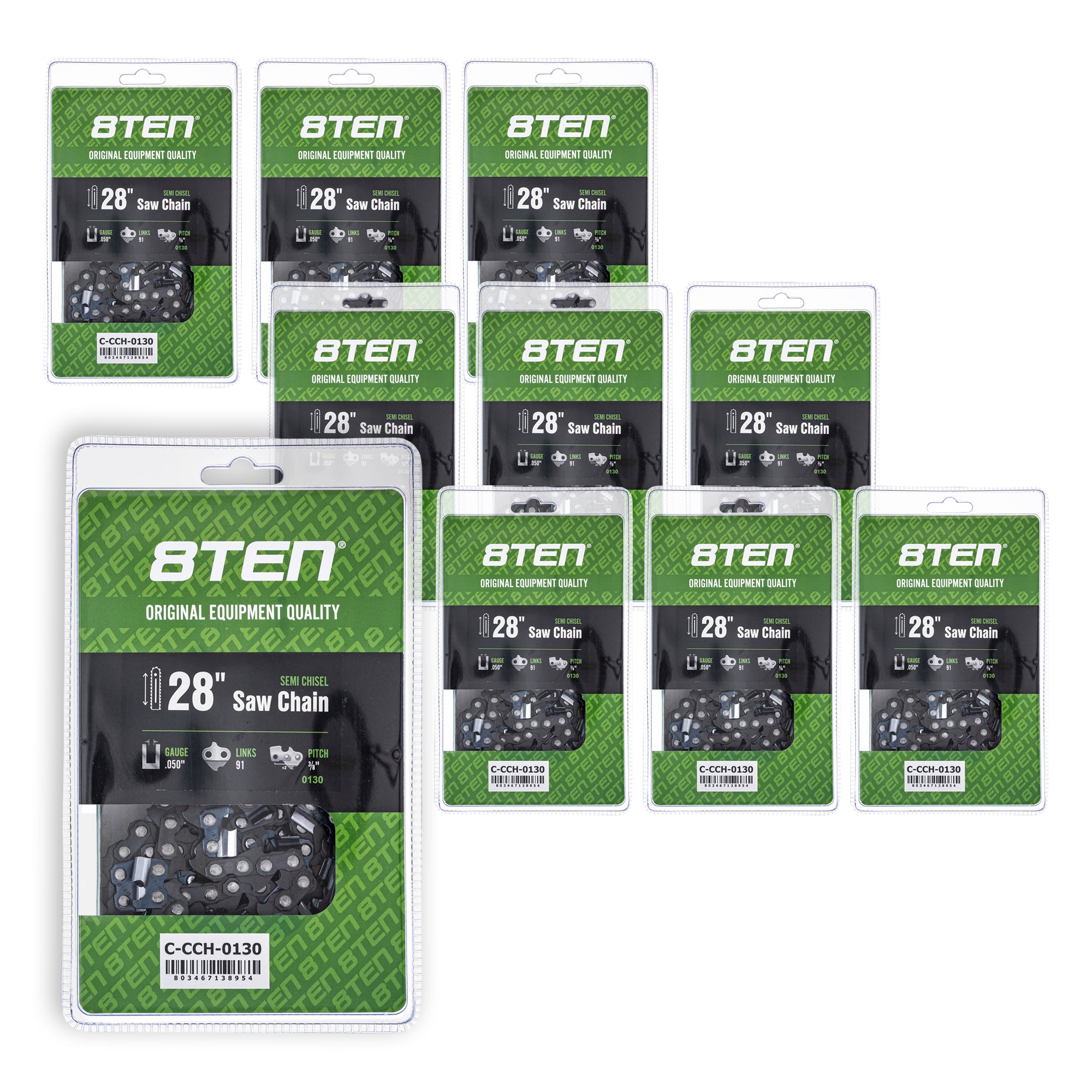 Chainsaw Chain 28 Inch .050 3/8 91DL 10-Pack for zOTHER Oregon MS 066 064 056 8TEN 810-CCC2352H