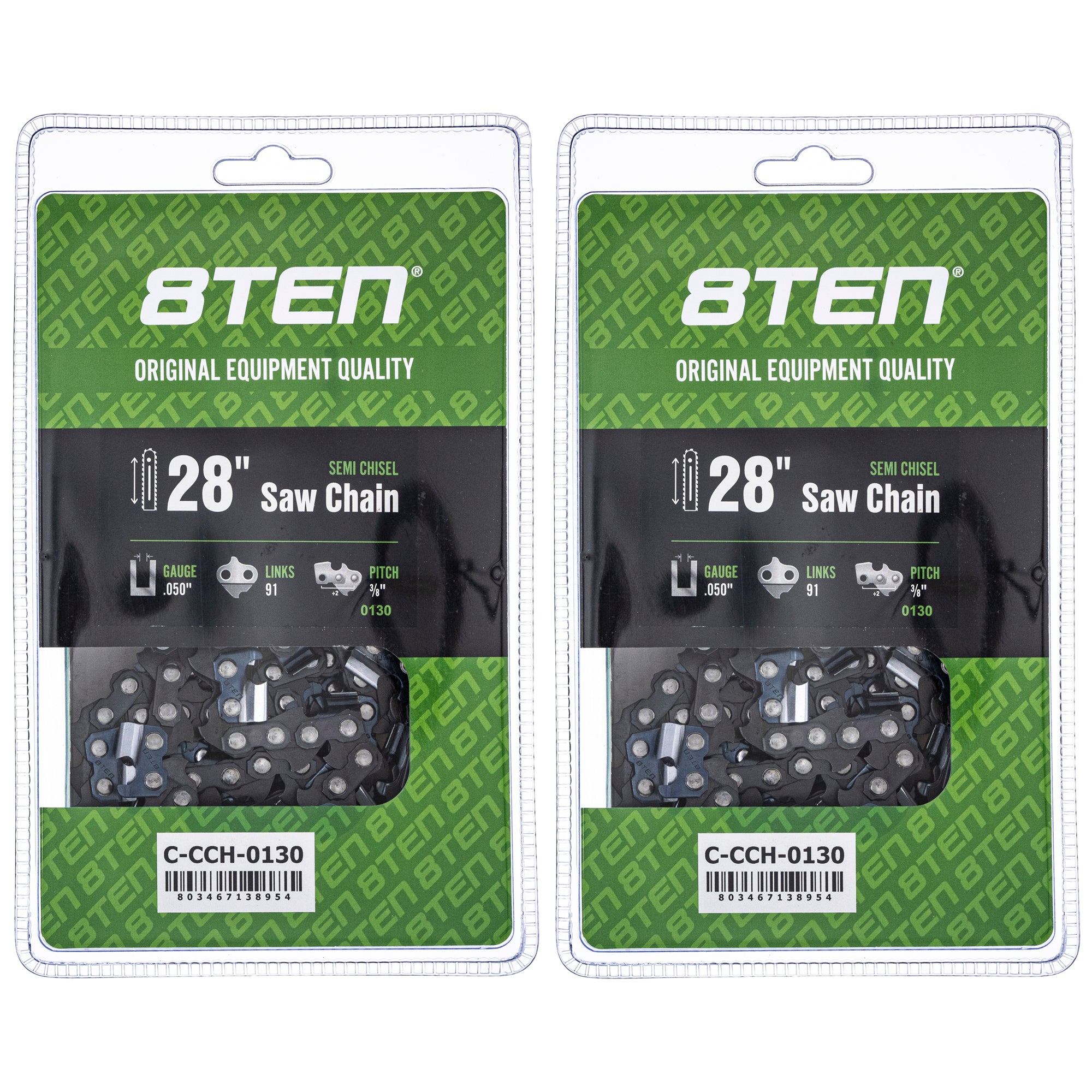 Chainsaw Chain 28 Inch .050 3/8 91DL 2-Pack for zOTHER Oregon MS 066 064 056 8TEN 810-CCC2352H