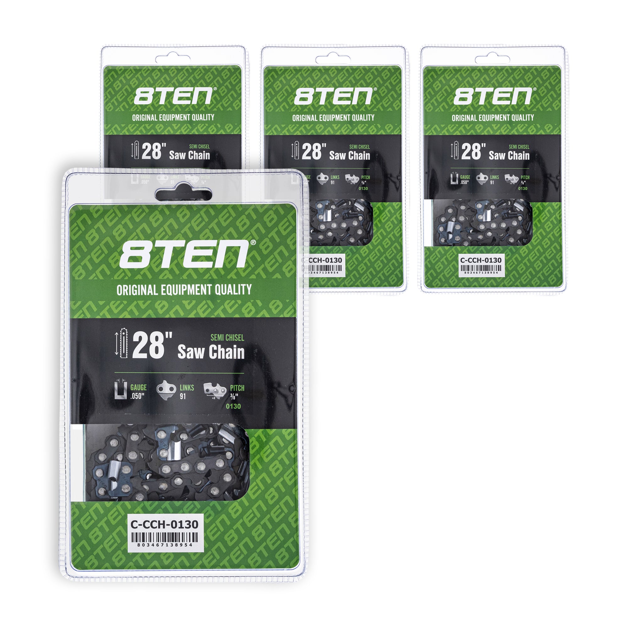 Chainsaw Chain 28 Inch .050 3/8 91DL 4-Pack for zOTHER Oregon MS 066 064 056 8TEN 810-CCC2352H