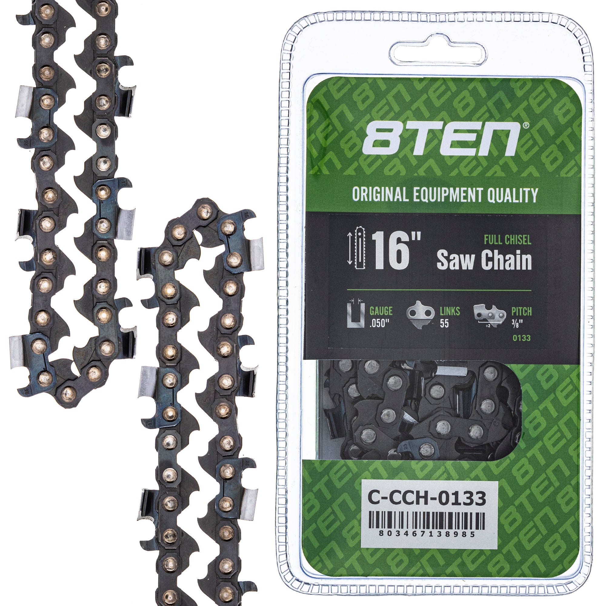 Chainsaw Chain 16 Inch .050 3/8 55DL for zOTHER Stens Oregon MSE MS Mac Fist 8TEN 810-CCC2355H