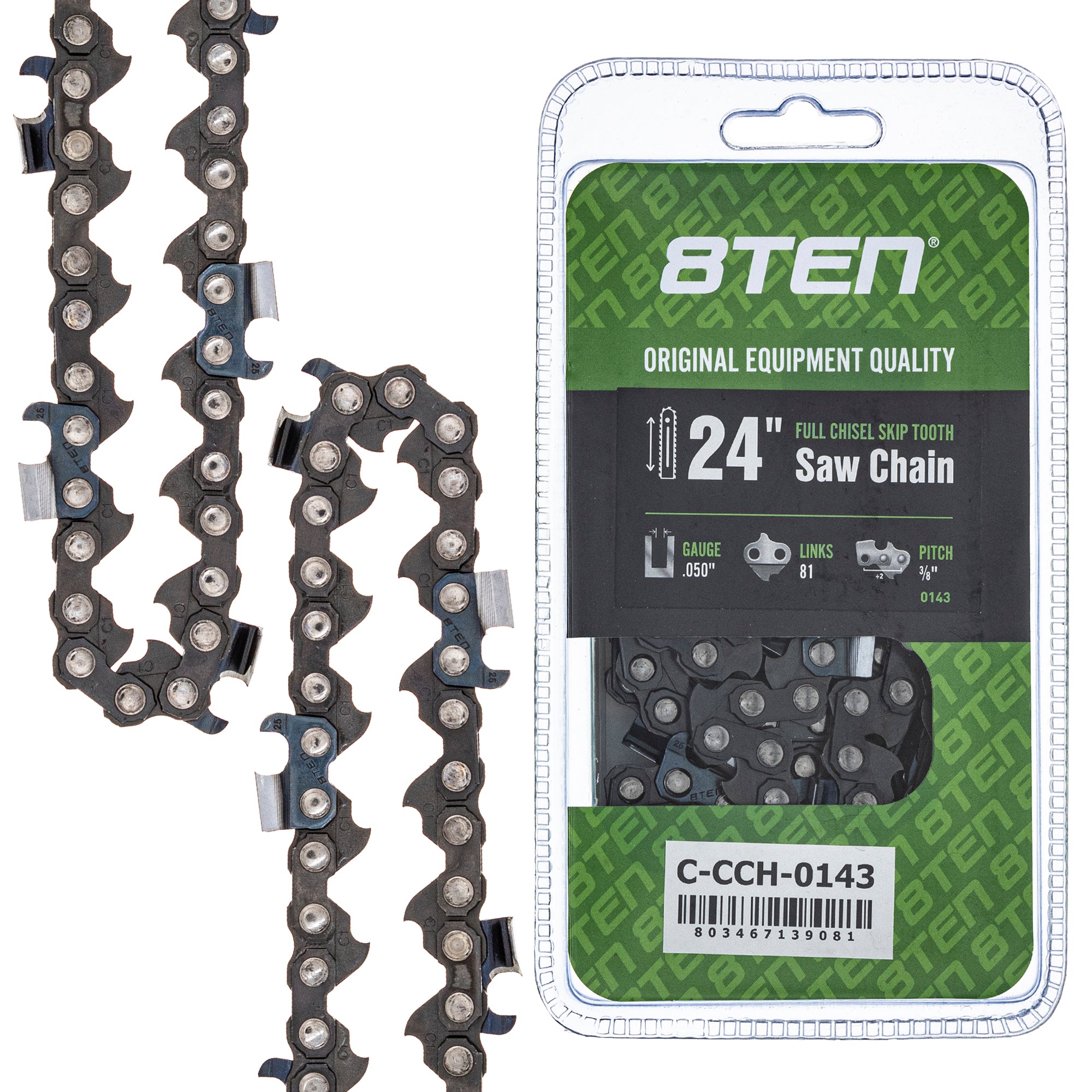 Chainsaw Chain 24 Inch .050 3/8 81DL for zOTHER Oregon Echo Shindaiwa Bear Cat CS-800P 8TEN 810-CCC2365H