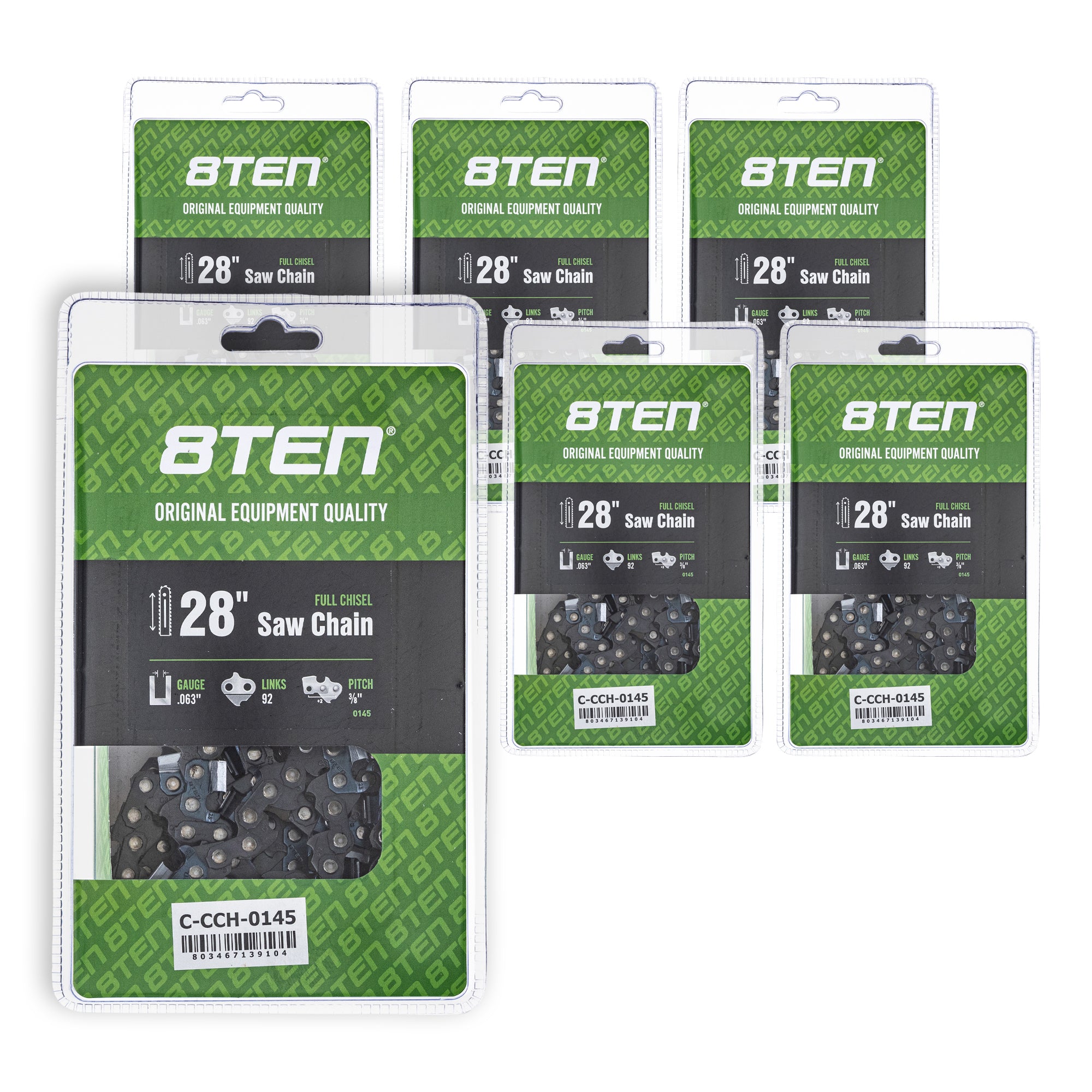 Chainsaw Chain 28 Inch .063 3/8 92DL 6-Pack for zOTHER MS 066 064 056 8TEN 810-CCC2367H