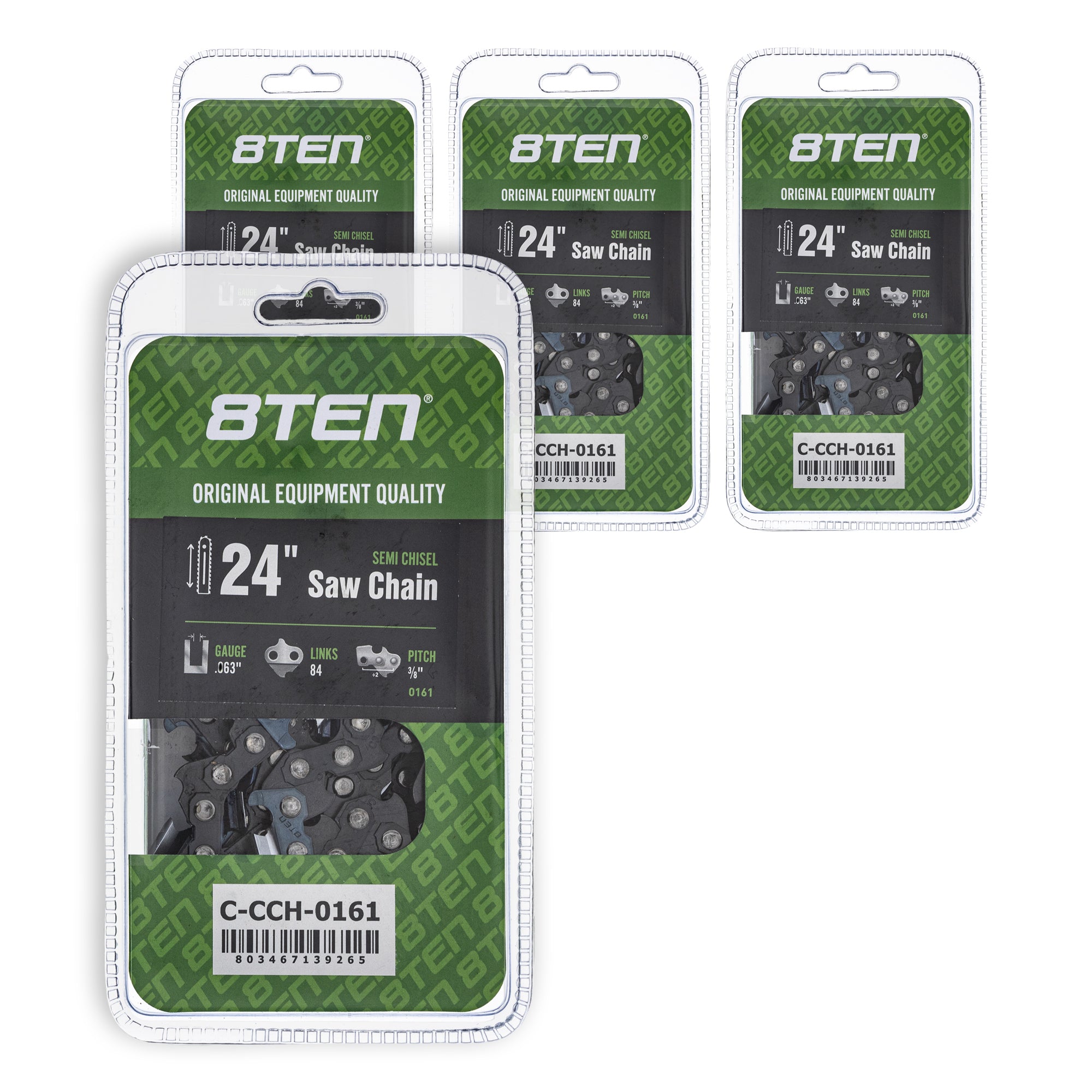 Chainsaw Chain 24 Inch .063 3/8 84DL 4-Pack for zOTHER Oregon PS EA7900P EA7300P DCS9010FL 8TEN 810-CCC2383H