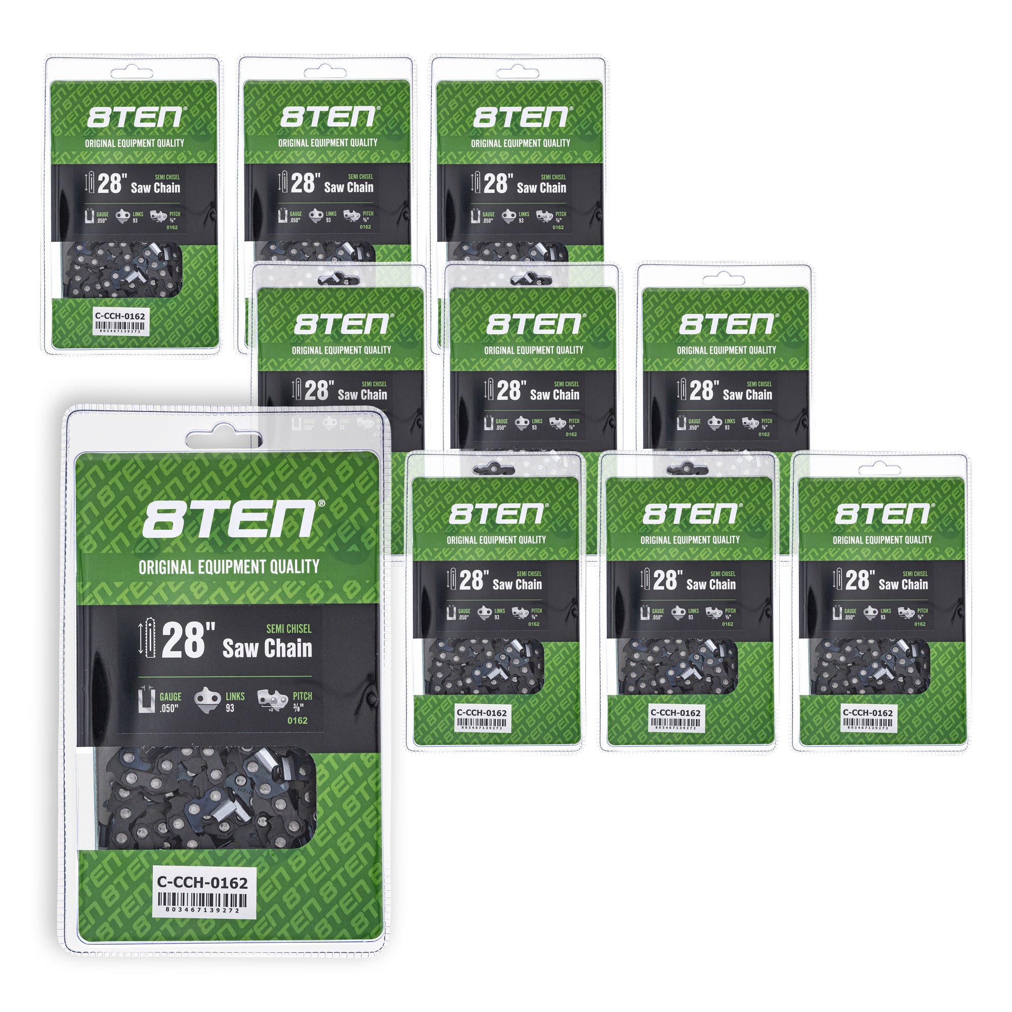 Chainsaw Chain 28 Inch .050 3/8 93DL 10-Pack for zOTHER Oregon Echo Shindaiwa Bear Cat XL 8TEN 810-CCC2384H