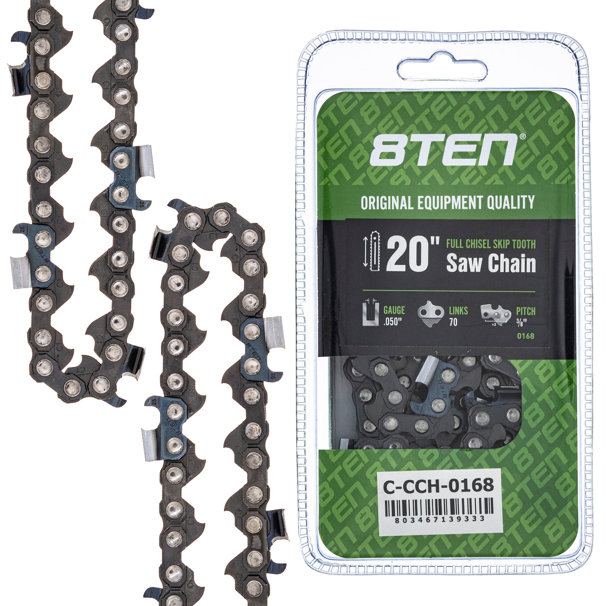 Chainsaw Chain 20 Inch .050 3/8 70DL for zOTHER Stens Ref No Oregon Ref. Oregon Echo 8TEN 810-CCC2380H