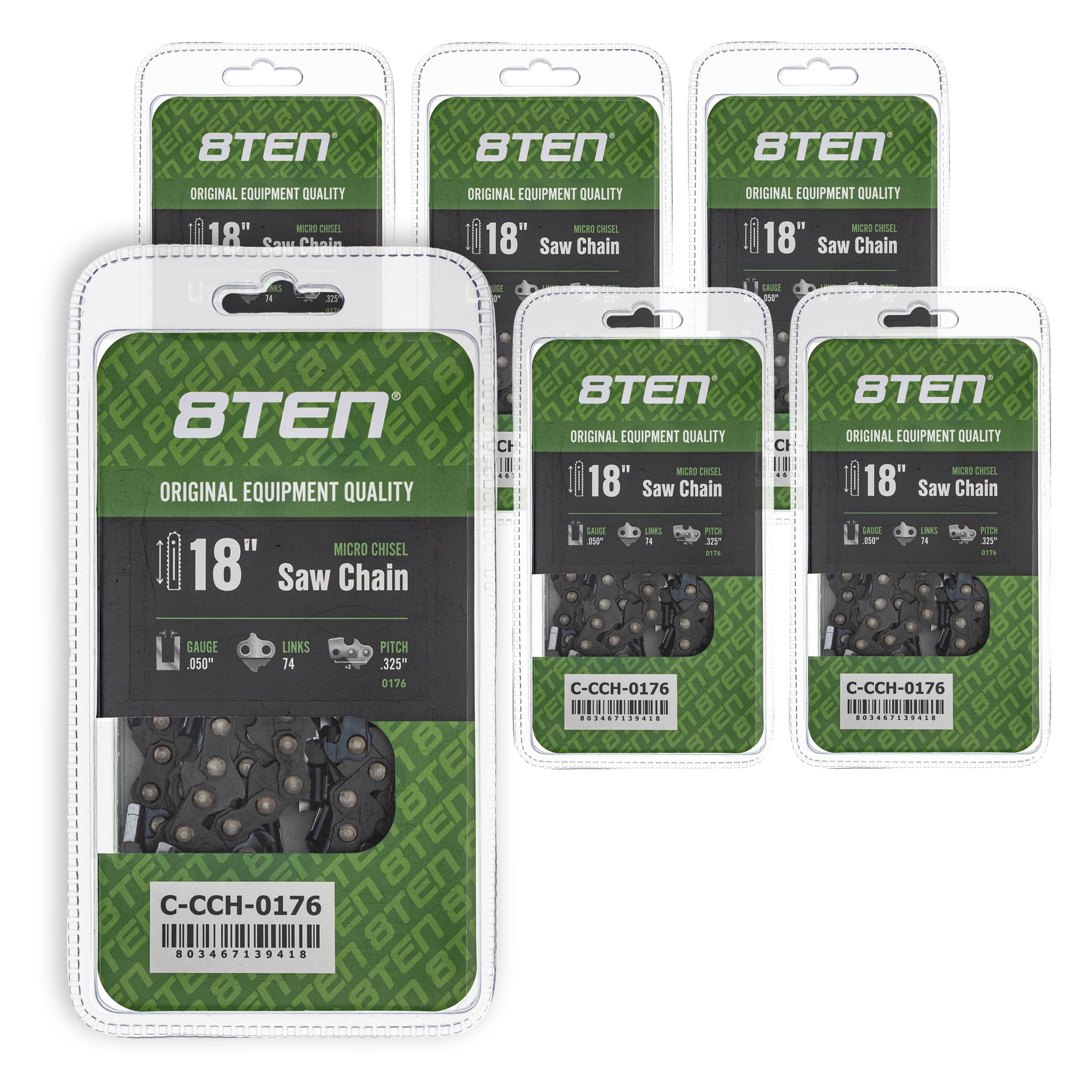Chainsaw Chain 18 Inch .050 .325 74DL 6-Pack for zOTHER Oregon MS 634 30 040 8TEN 810-CCC2398H
