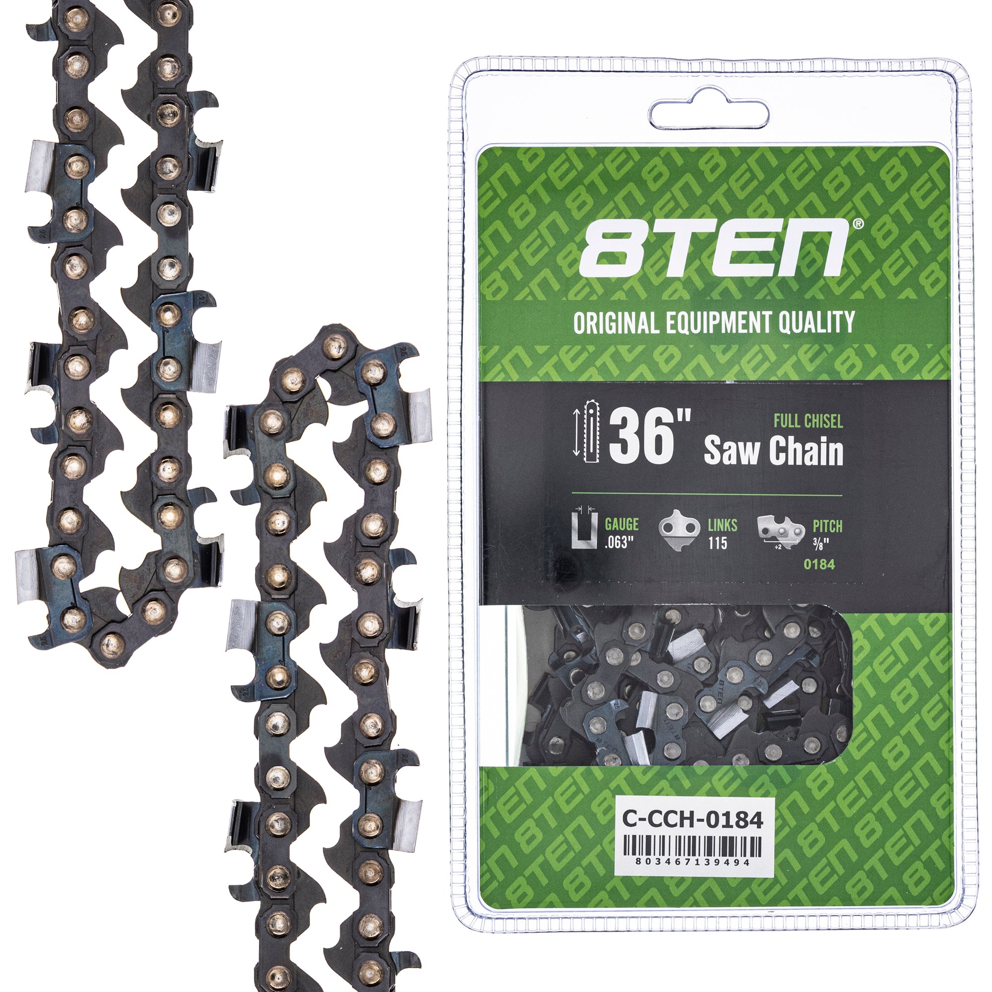 Chainsaw Chain 36 Inch .063 3/8 115DL for zOTHER Oregon PS 8TEN 810-CCC2306H