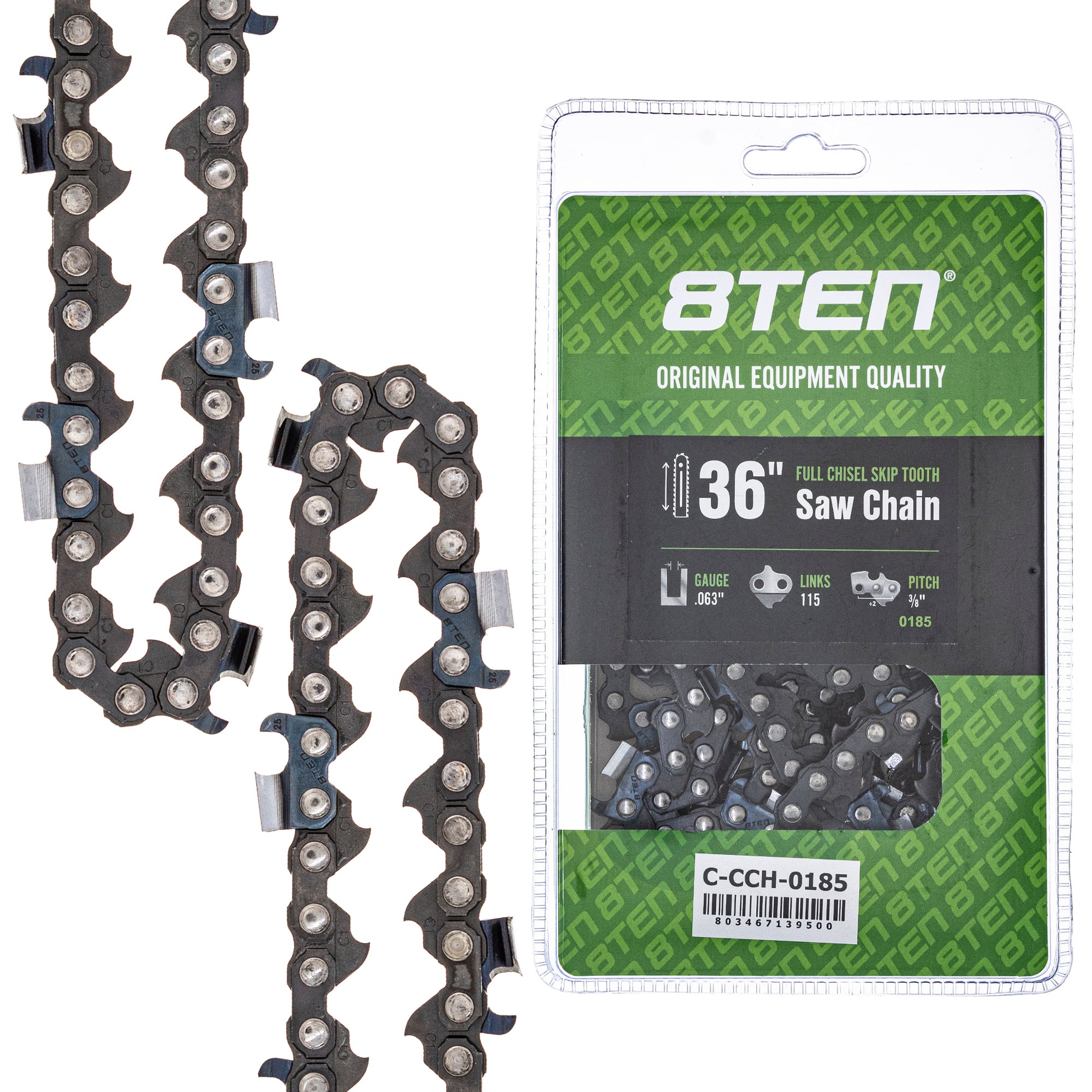 Chainsaw Chain 36 Inch .063 3/8 115DL for zOTHER Oregon PS 8TEN 810-CCC2307H
