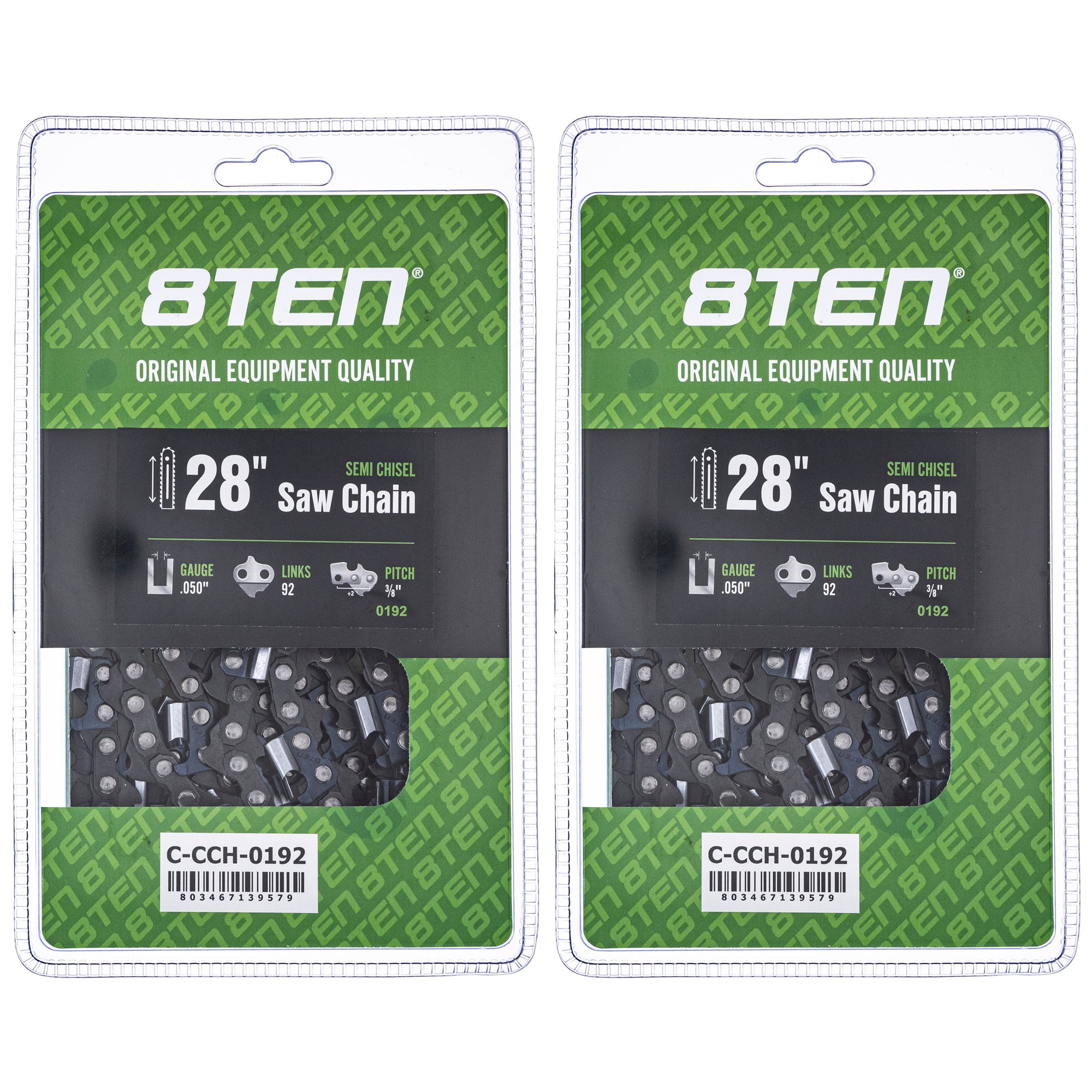Chainsaw Chain 28 Inch .050 3/8 92DL 2-Pack for zOTHER 8TEN 810-CCC2314H