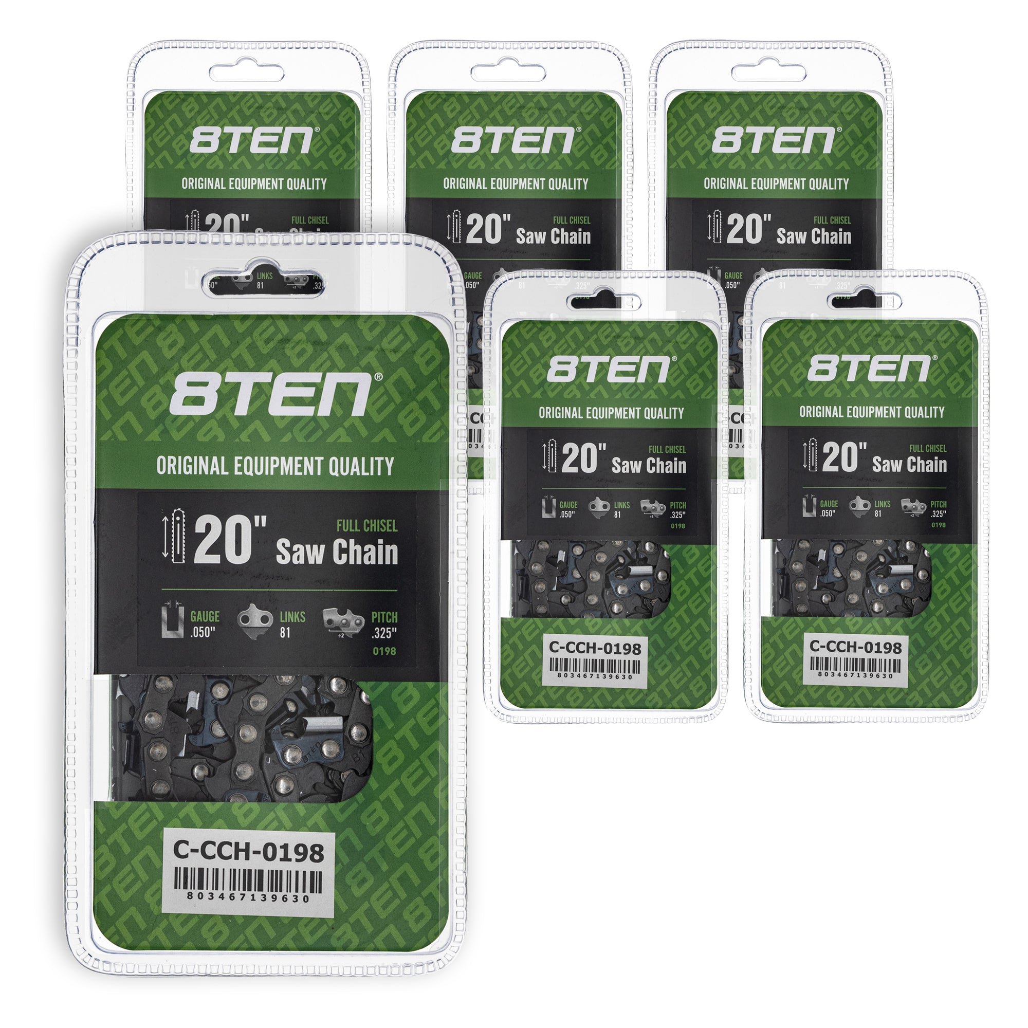 Chainsaw Chain 20 Inch .050 .325 81DL 6-Pack for zOTHER Oregon MS 634 30 040 8TEN 810-CCC2310H