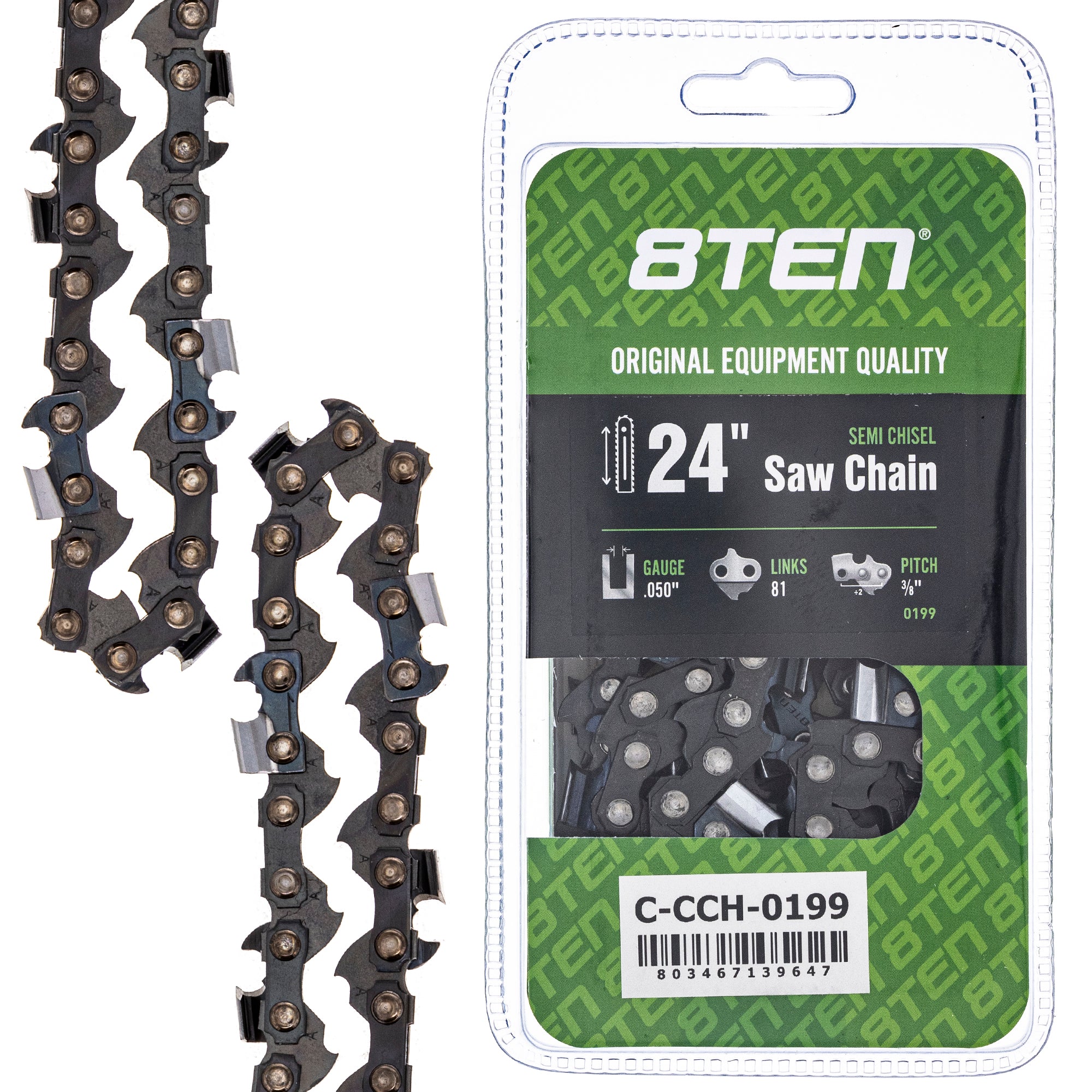 Chainsaw Chain 24 Inch .050 3/8 81DL for zOTHER Oregon Echo Shindaiwa Bear Cat CS-800P 8TEN 810-CCC2311H