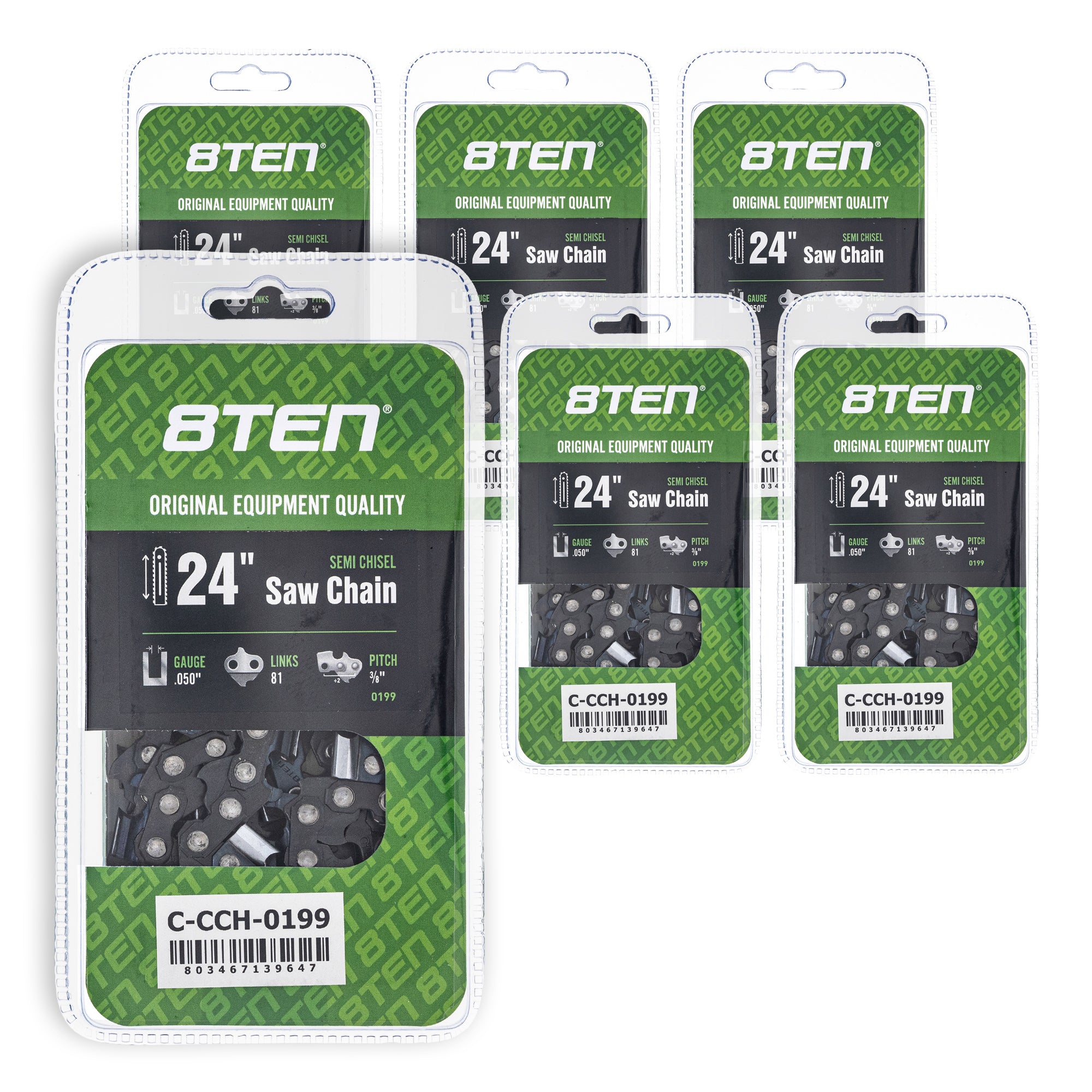 Chainsaw Chain 24 Inch .050 3/8 81DL 6-Pack for zOTHER Oregon Echo Shindaiwa Bear Cat XL V 8TEN 810-CCC2311H