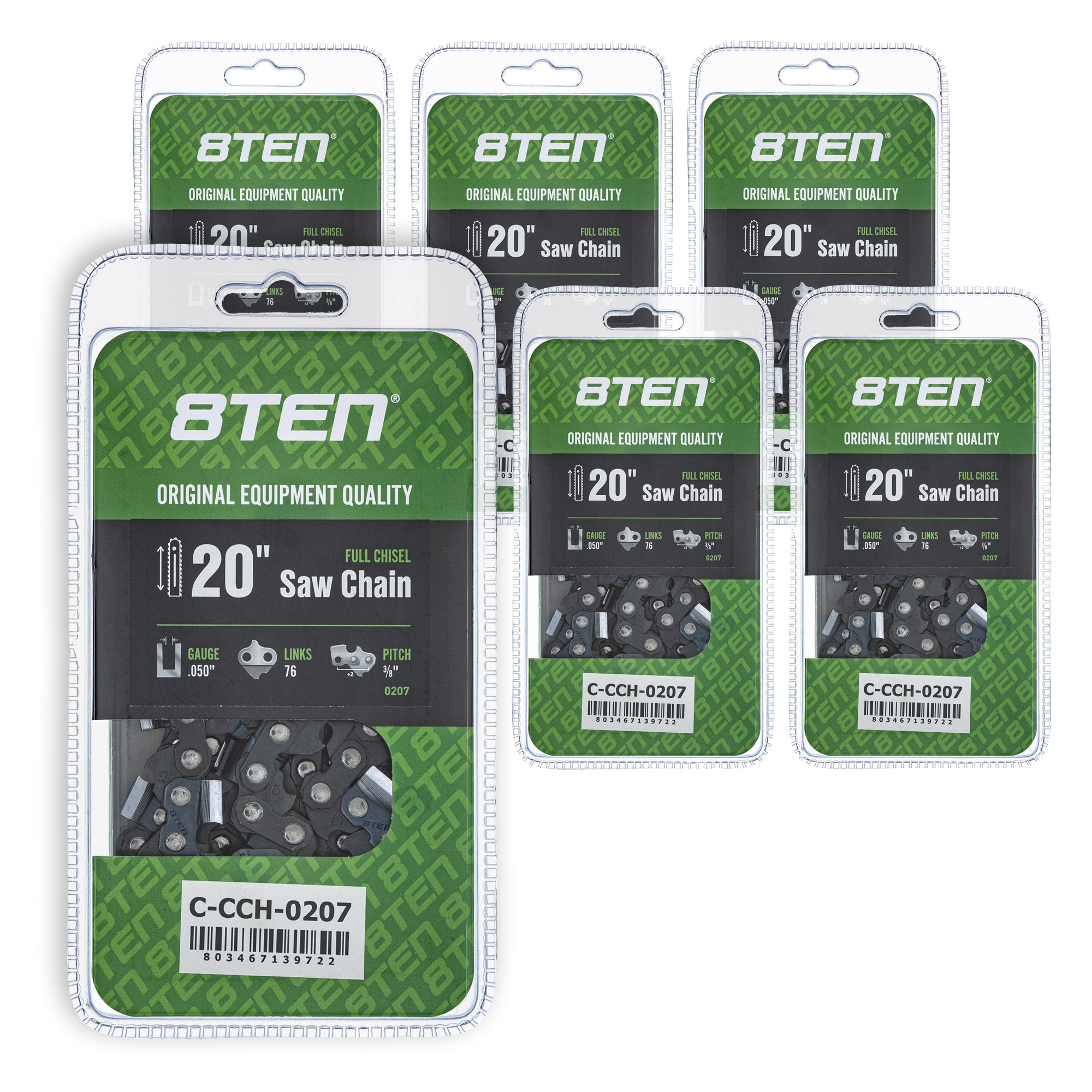 Chainsaw Chain 20 Inch .050 3/8 76DL 6-Pack for zOTHER Max 8TEN 810-CCC2429H