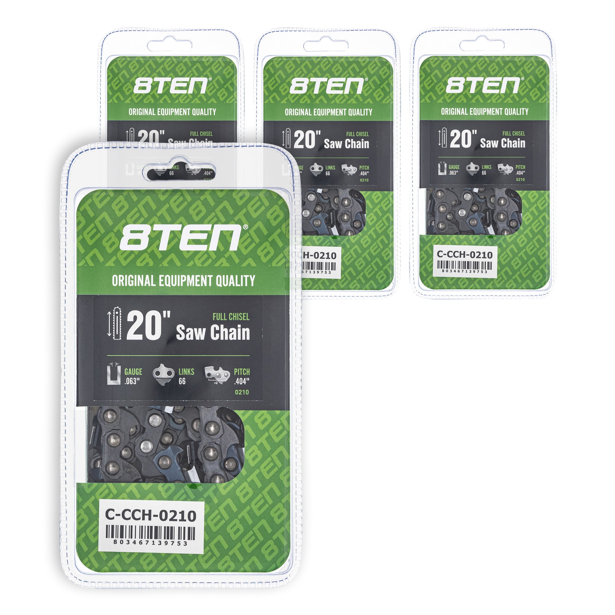 Chainsaw Chain 20 Inch .063 .404 66DL 4-Pack for zOTHER MS 066 8TEN 810-CCC2432H