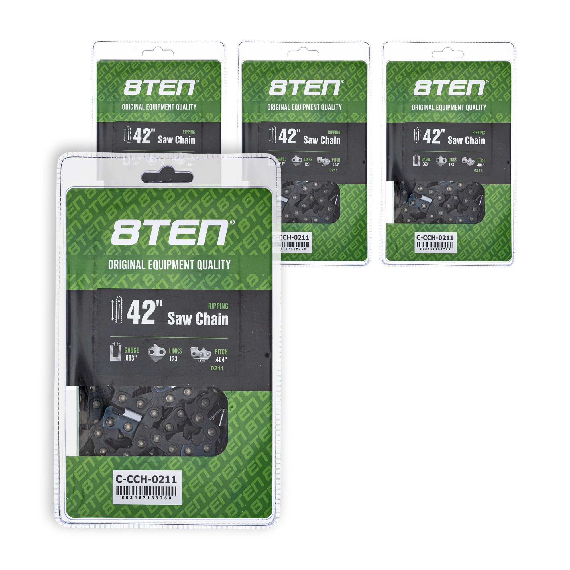 Chainsaw Chain 42 Inch .063 .404 123DL 4-Pack for zOTHER MS 088 084 8TEN 810-CCC2433H