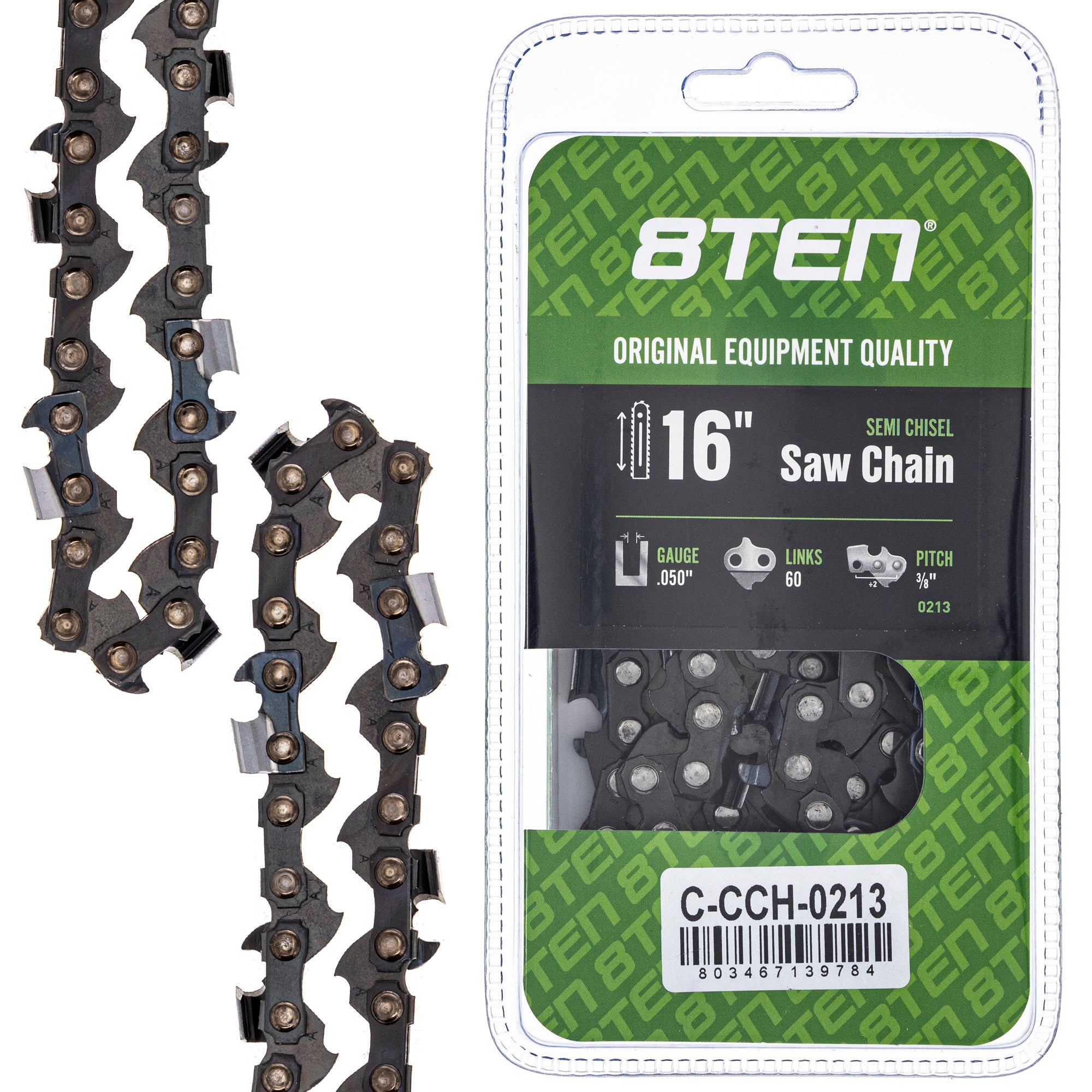 Chainsaw Chain 16 Inch .050 3/8 60DL for zOTHER Stens Ref No Oregon Husqvarna Poulan 8TEN 810-CCC2435H
