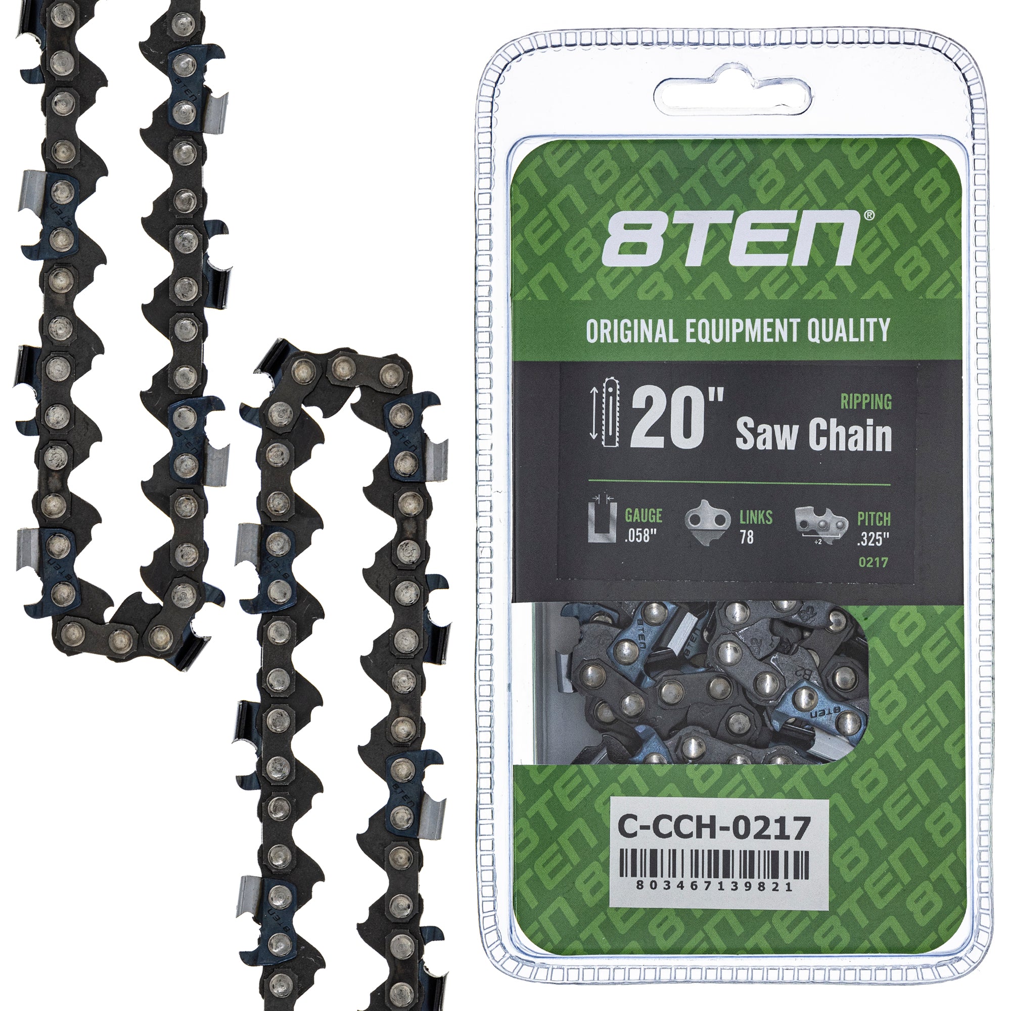 Chainsaw Chain 20 Inch .058.325 78DL for zOTHER Oregon PS EA6101P53G EA6100PREG EA6100P53G 8TEN 810-CCC2439H
