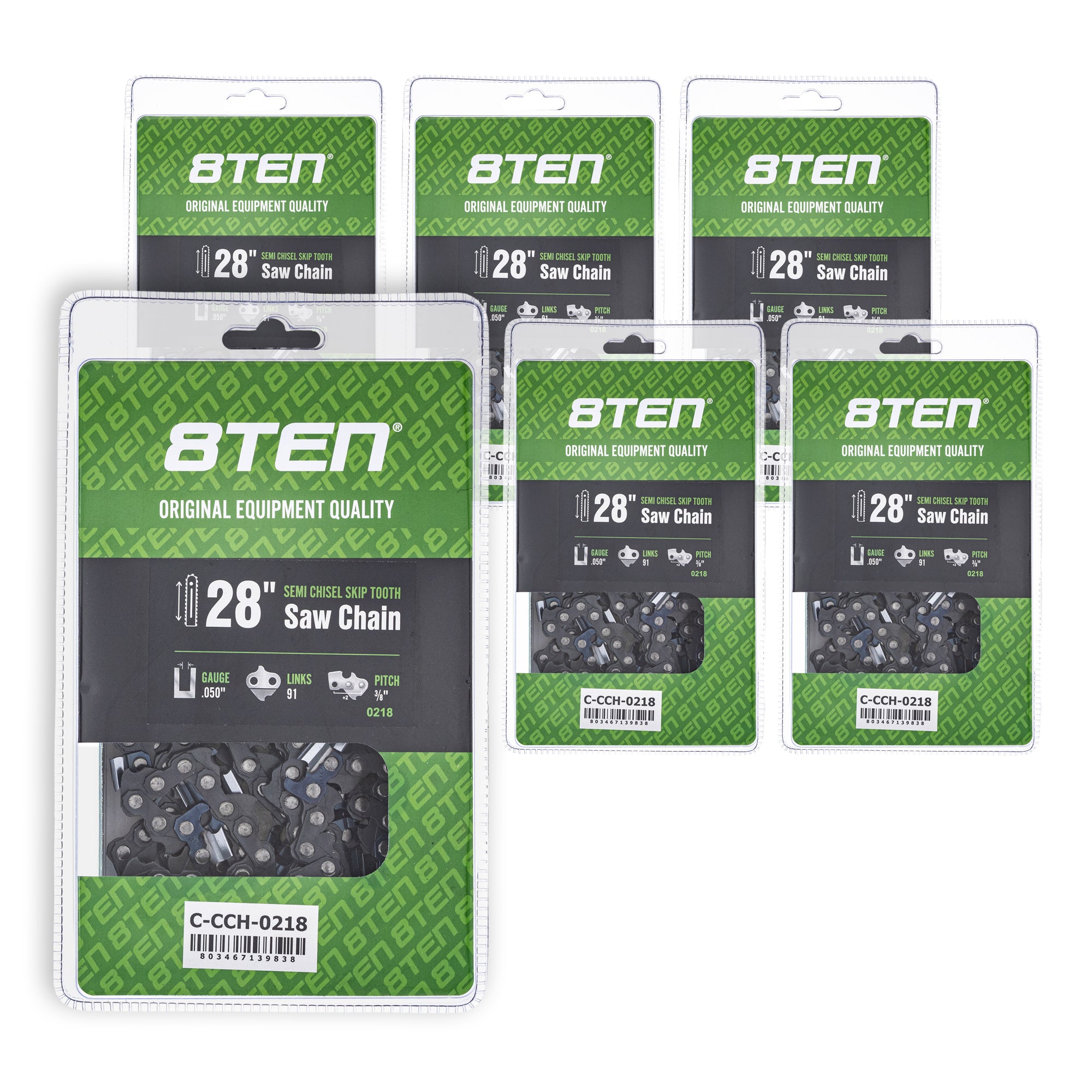 Chainsaw Chain 28 Inch .050 3/8 91DL 6-Pack for zOTHER Oregon MS 066 064 056 8TEN 810-CCC2430H