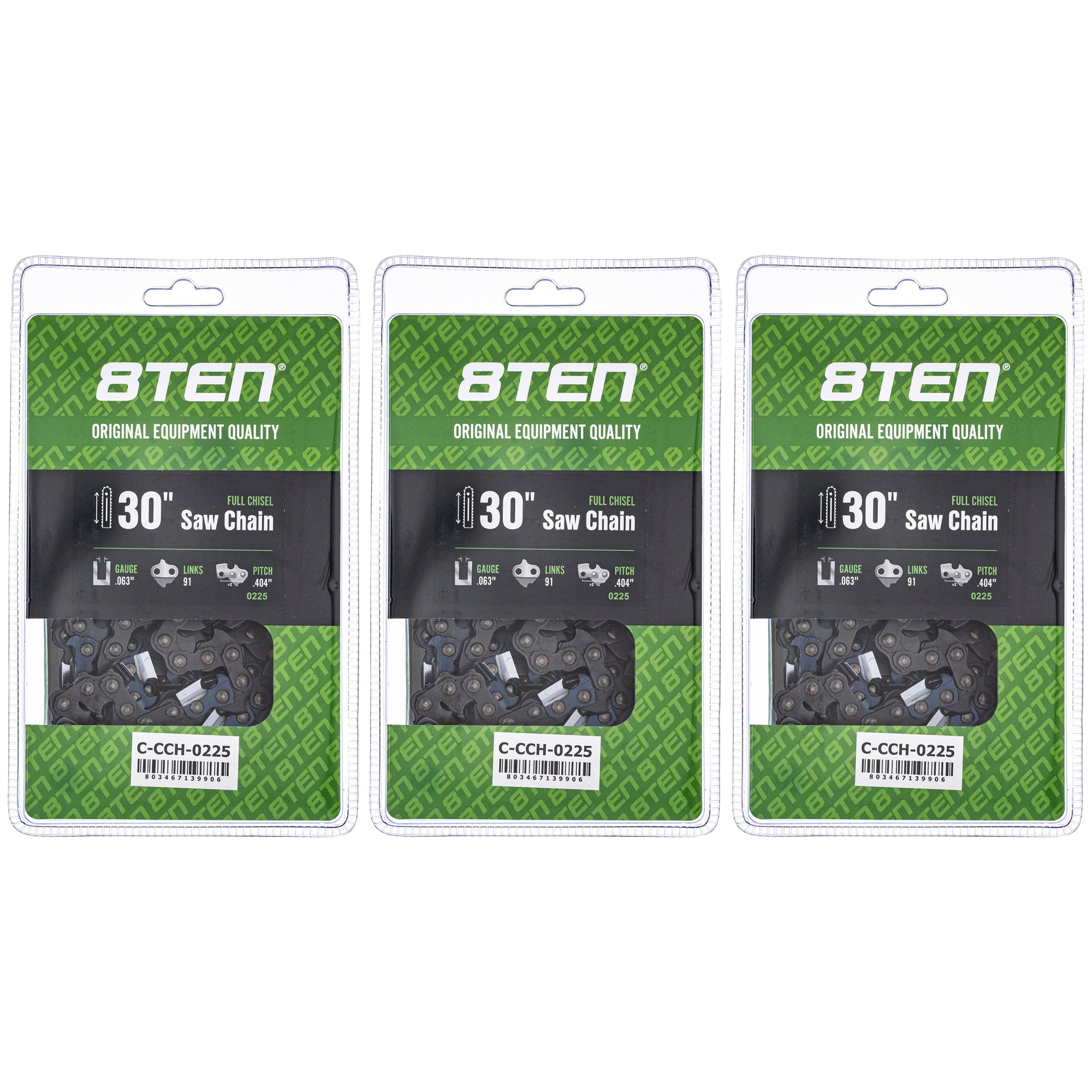 Chainsaw Chain 30 Inch .063 .404 91DL 3-Pack for zOTHER 088 8TEN 810-CCC2447H