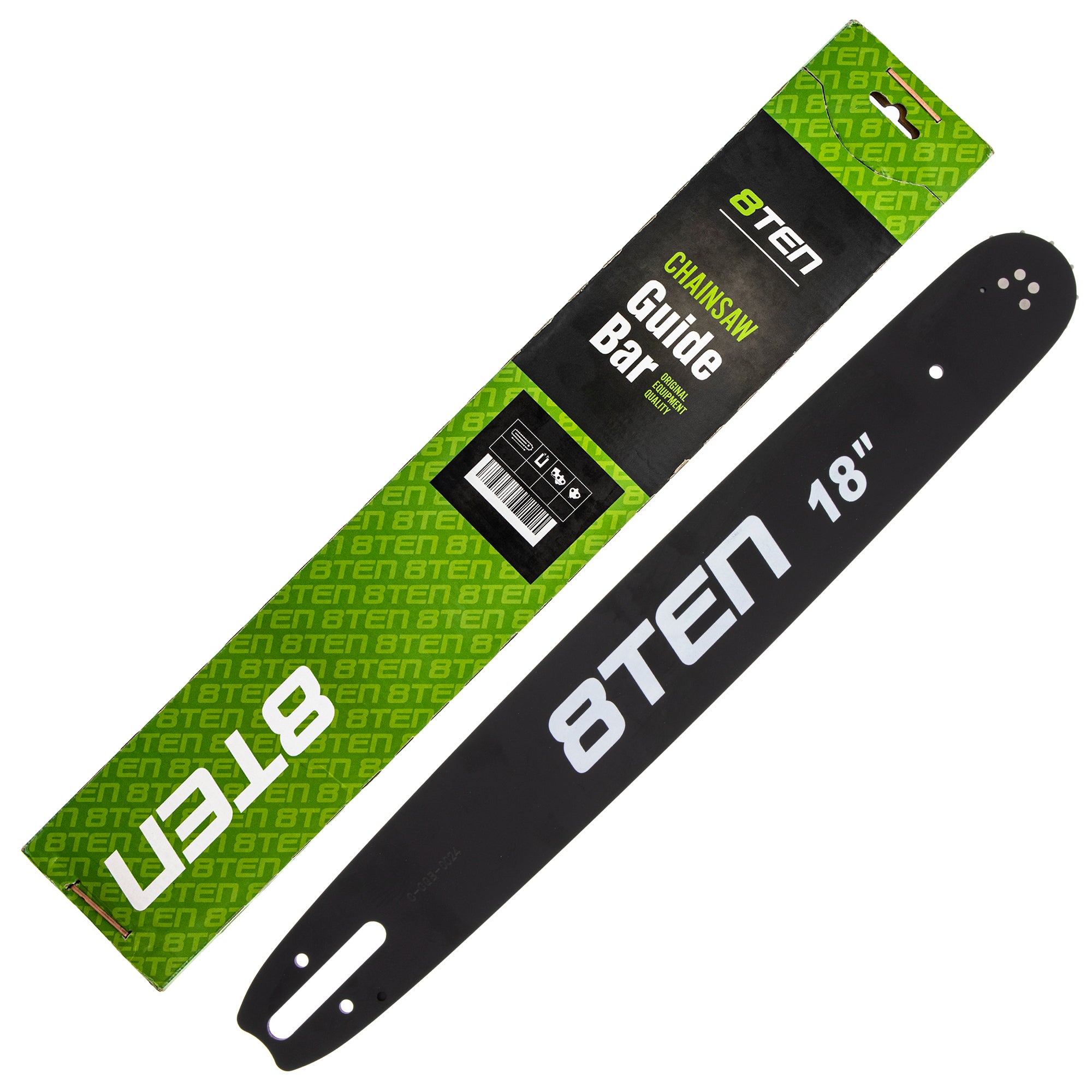 8TEN 810-CCG2246B 18 Inch Chainsaw Guide Bar for zOTHER Stens Silver