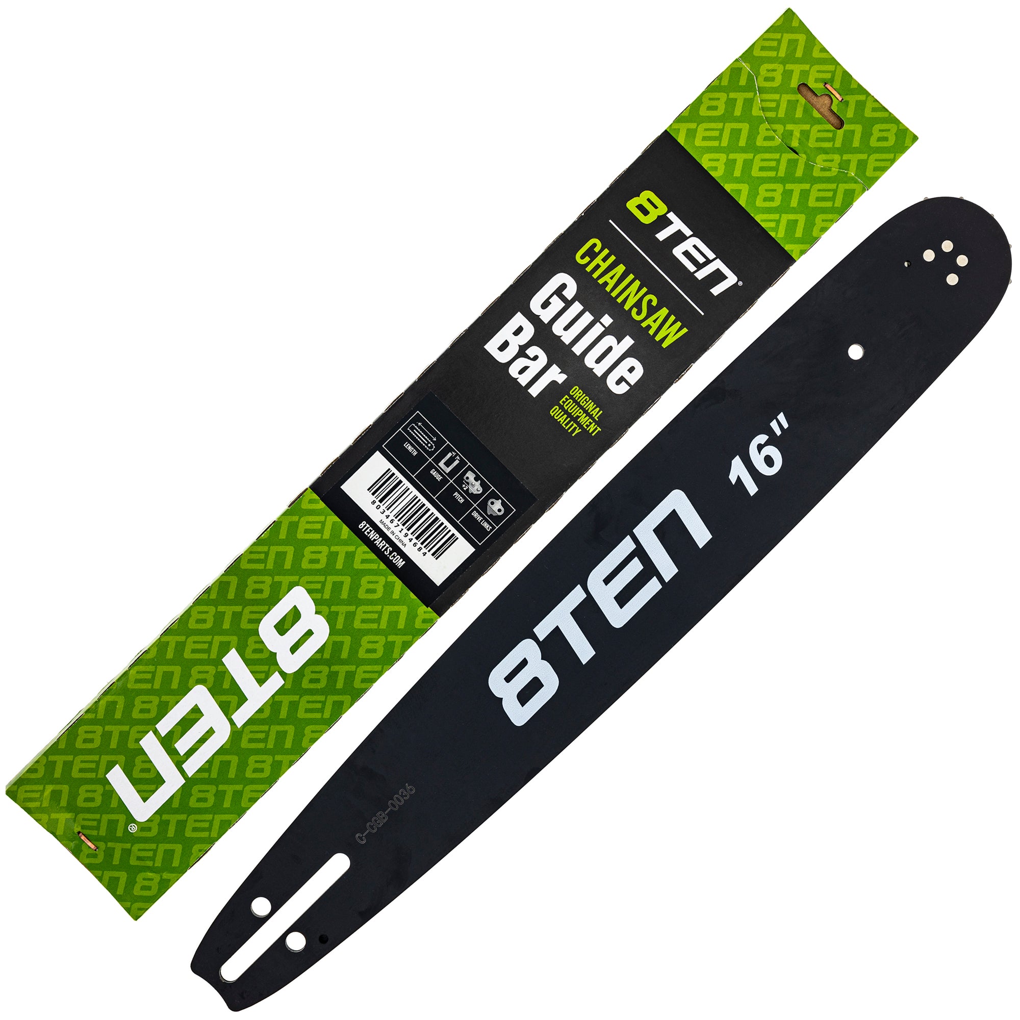 8TEN 810-CCG2258B 16 Inch Chainsaw Guide Bar for zOTHER Silver