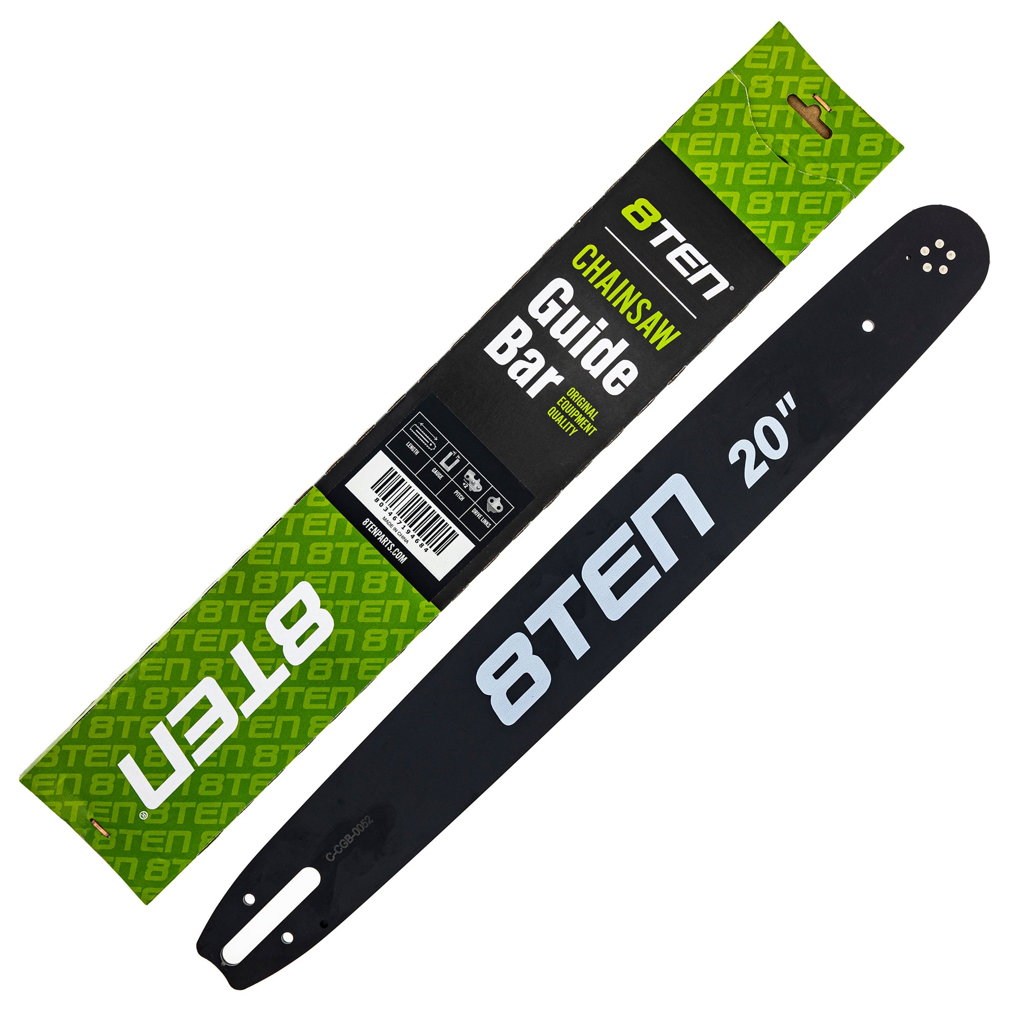 8TEN 810-CCG2274B 20 Inch Chainsaw Guide Bar for zOTHER Silver