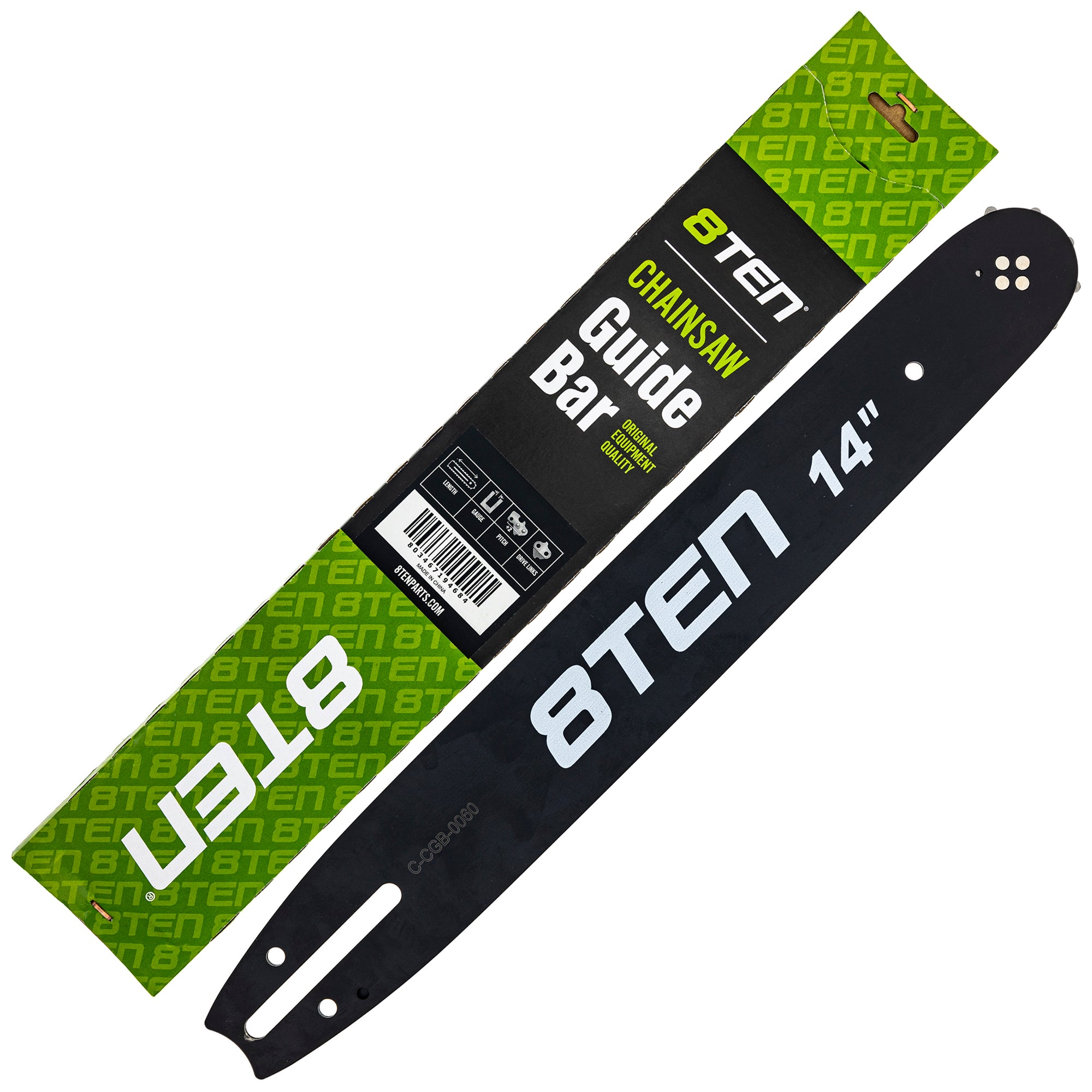 8TEN 810-CCG2282B 14 Inch Chainsaw Guide Bar for Oregon Echo