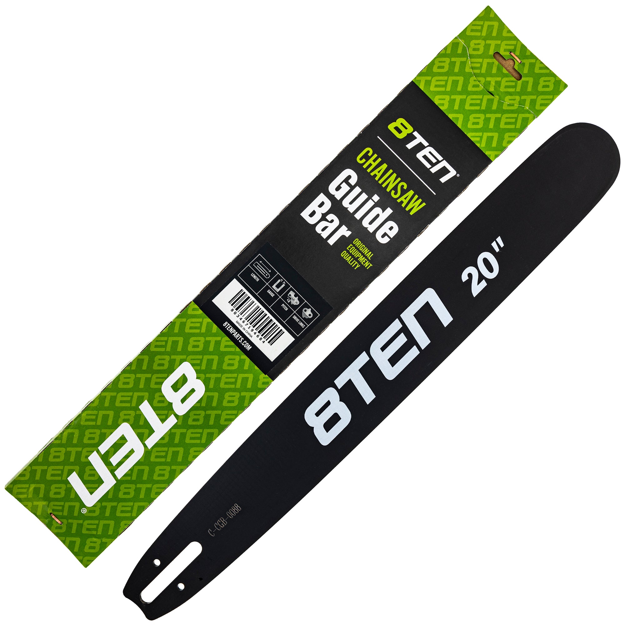 8TEN 810-CCG2200B 20 Inch Chainsaw Guide Bar for zOTHER Silver