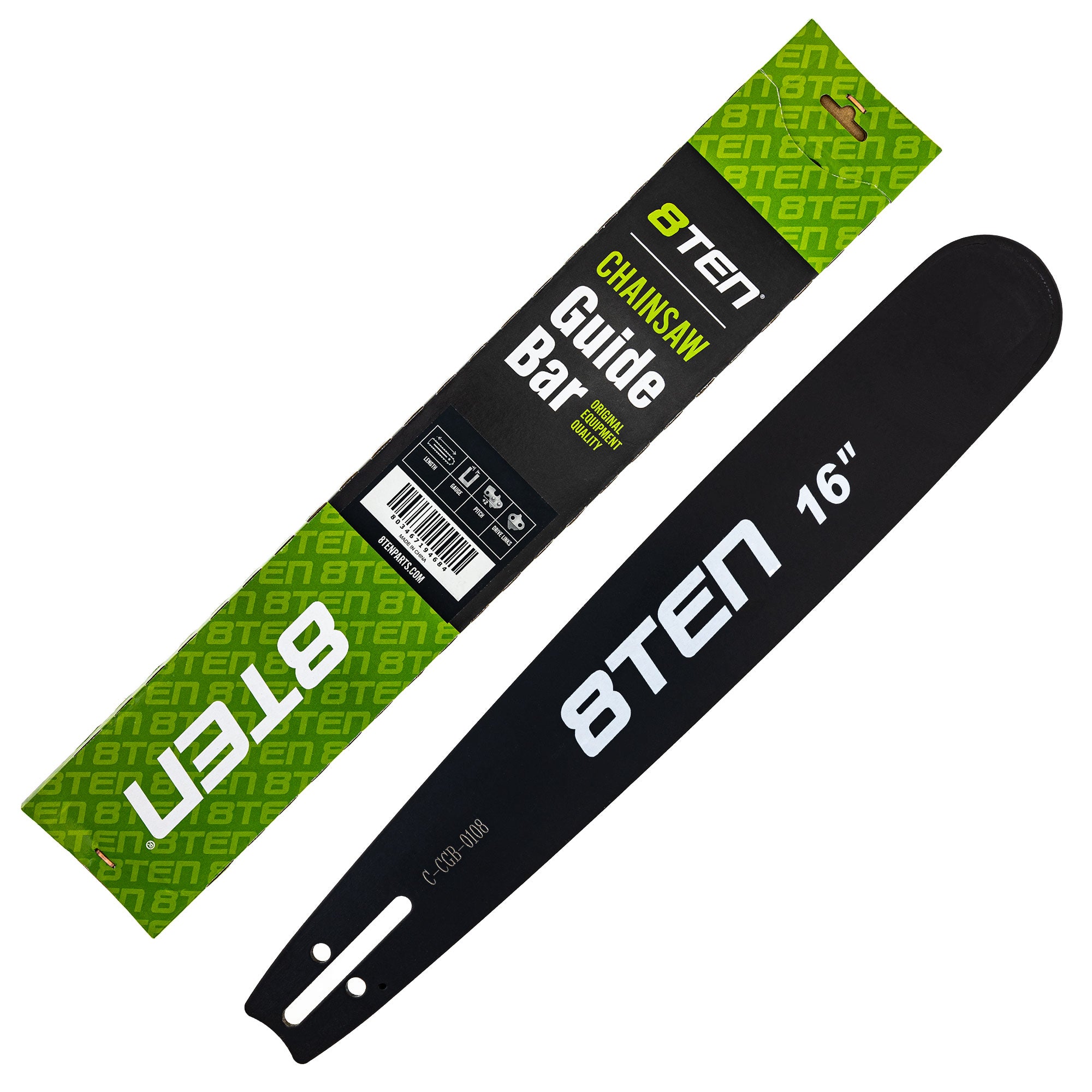 8TEN 810-CCG2320B 16 Inch Chainsaw Guide Bar for Silver Streak